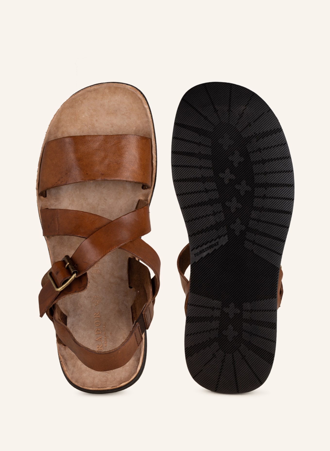 BRADOR Sandals TCAPO, Color: BROWN (Image 5)