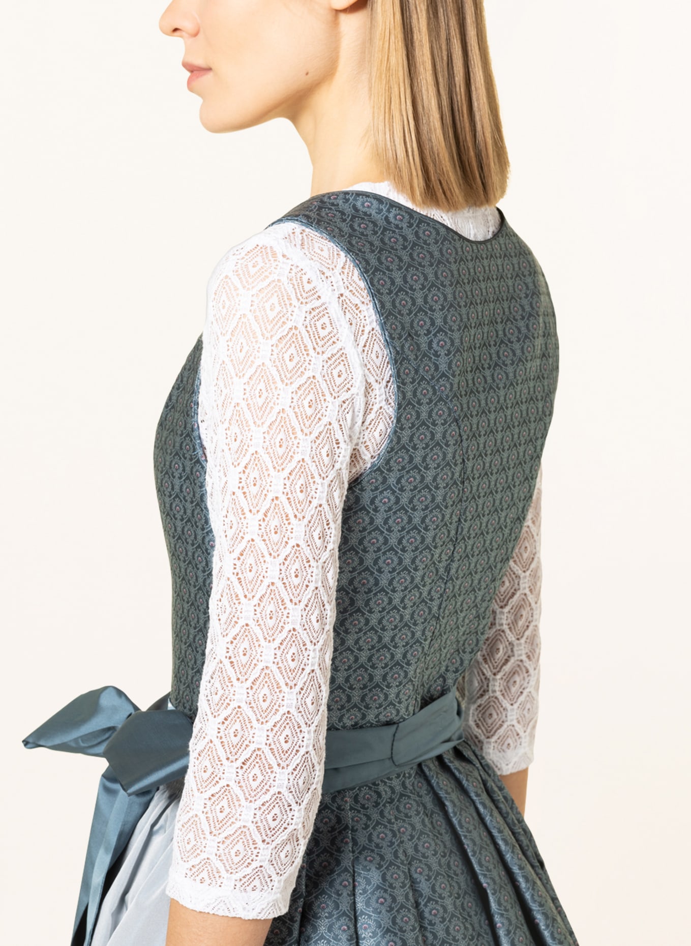 WALDORFF Dirndlbluse Aus Spitze Mit 3 4 Arm In Weiss