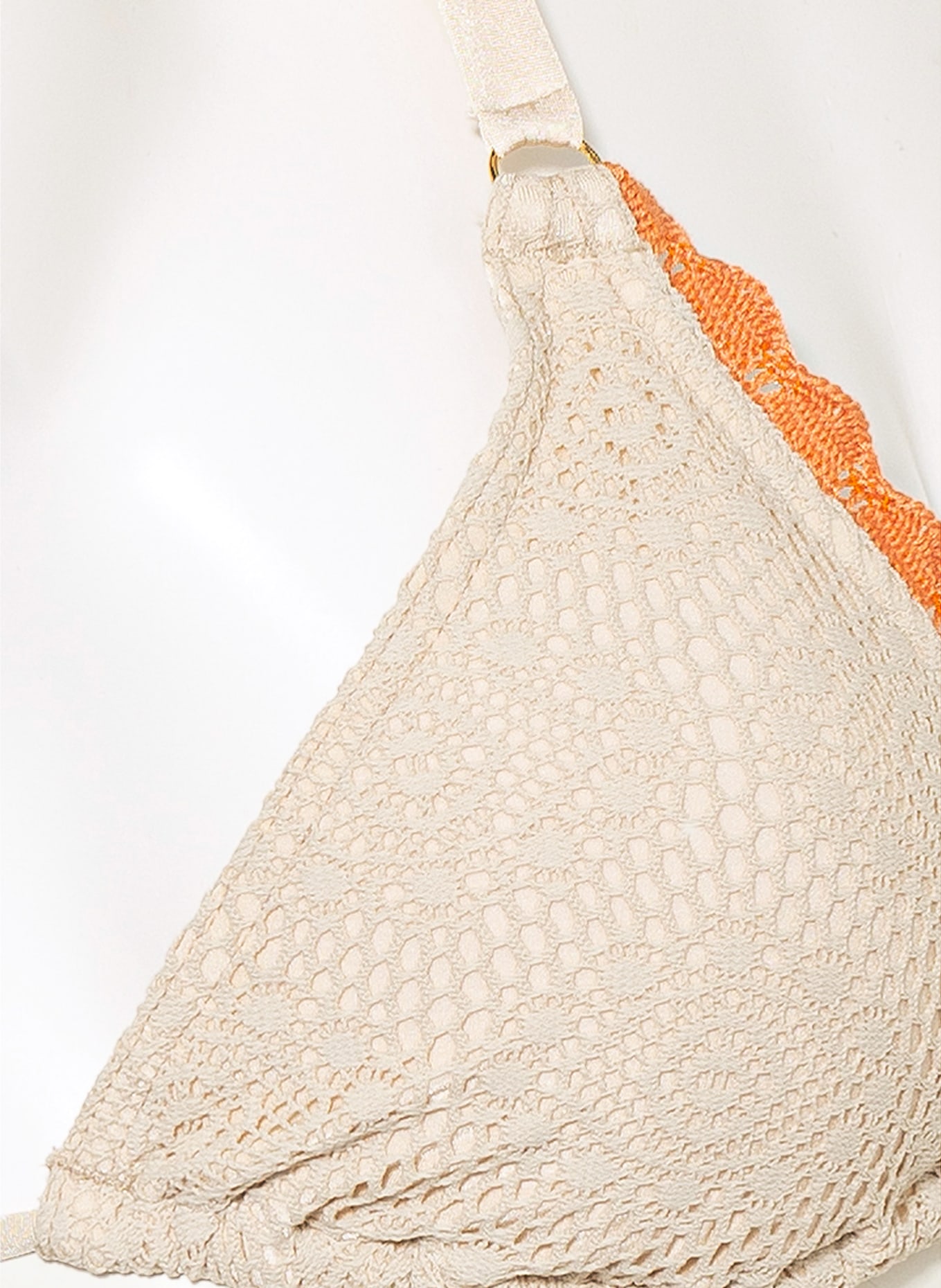BANANA MOON COUTURE Triangel-Bikini-Top CROCHET LUA, Farbe: CREME (Bild 4)