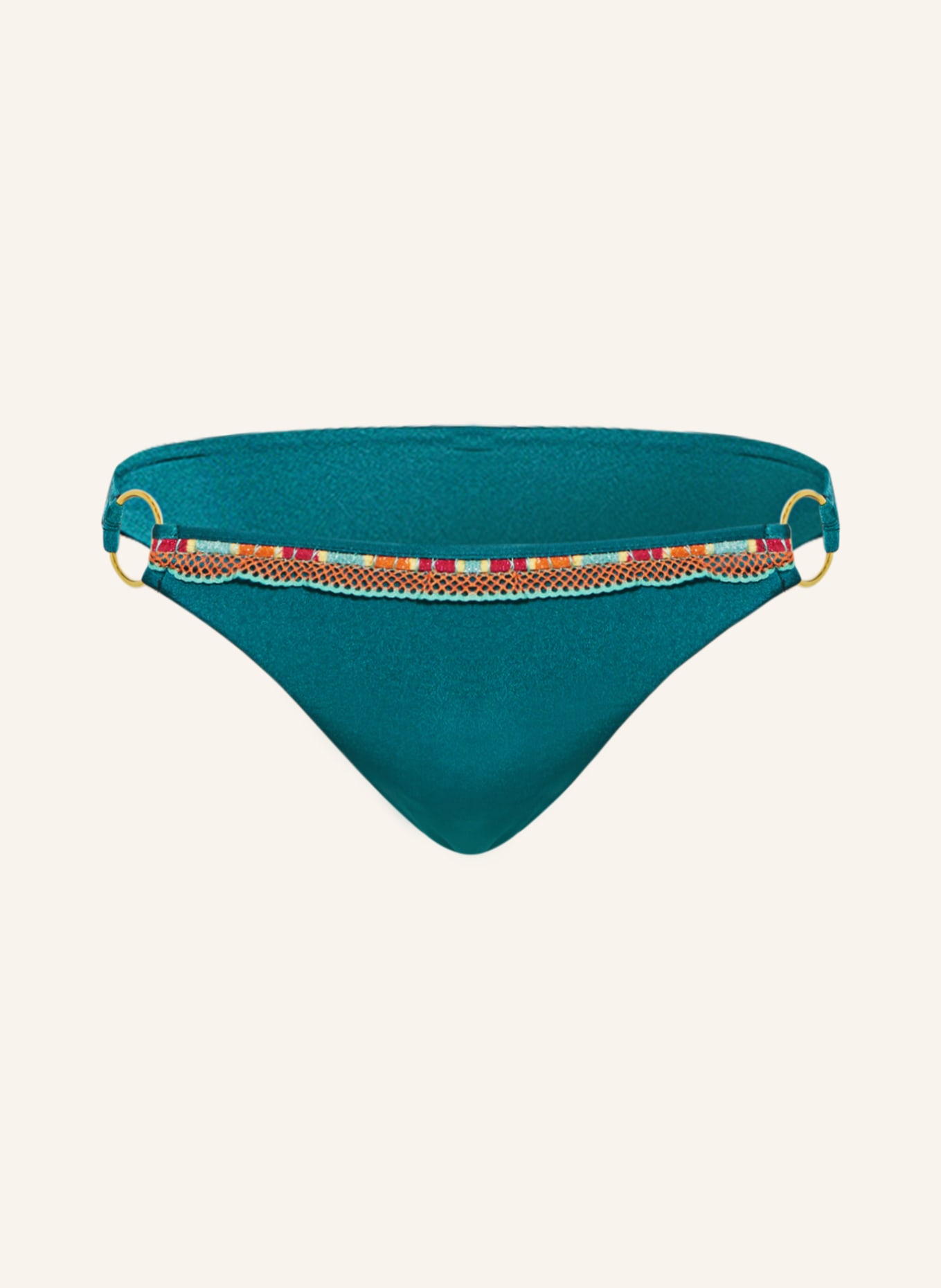 BANANA MOON COUTURE Basic-Bikini-Hose NALANI LINEA, Farbe: PETROL (Bild 1)
