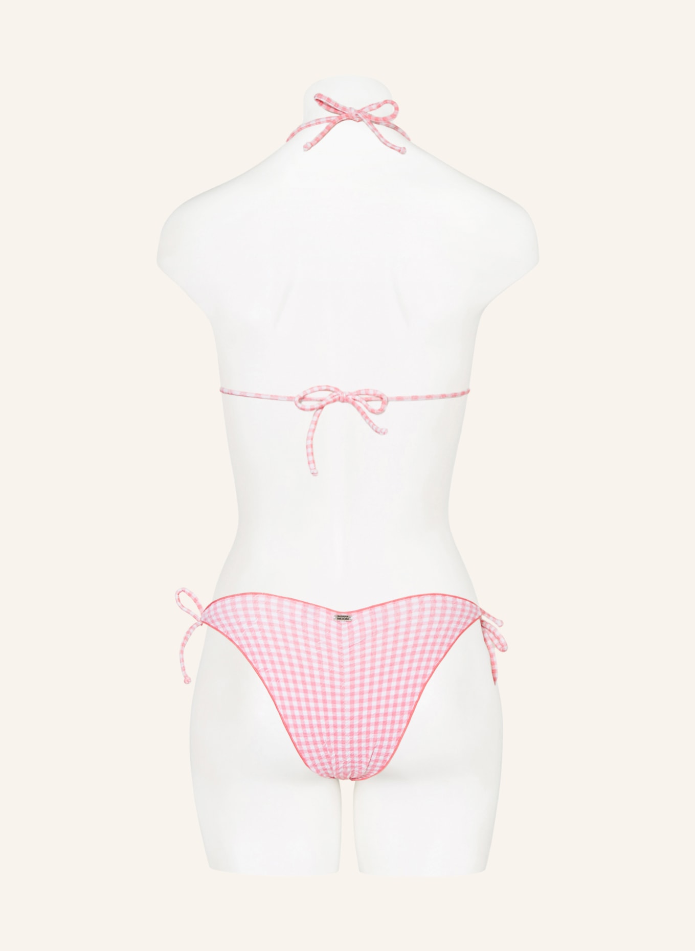BANANA MOON Triangle bikini top RETRO CIRO, Color: WHITE/ PINK (Image 3)