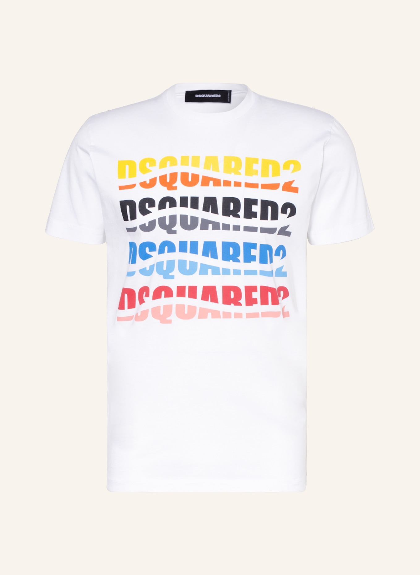 DSQUARED2 T-Shirt , Farbe: WEISS/ ORANGE/ ROT (Bild 1)