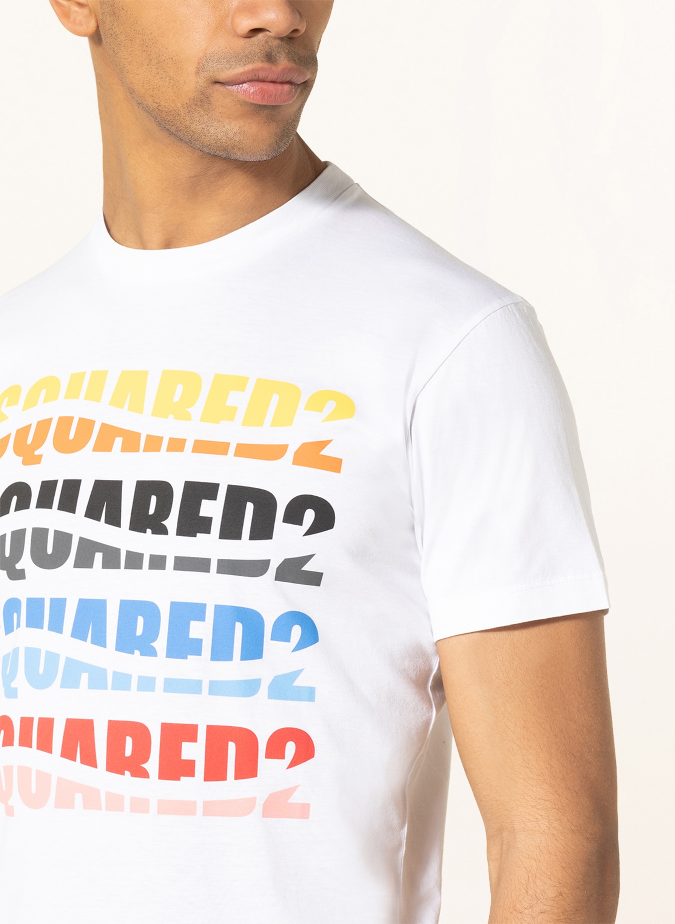 DSQUARED2 T-Shirt , Farbe: WEISS/ ORANGE/ ROT (Bild 4)