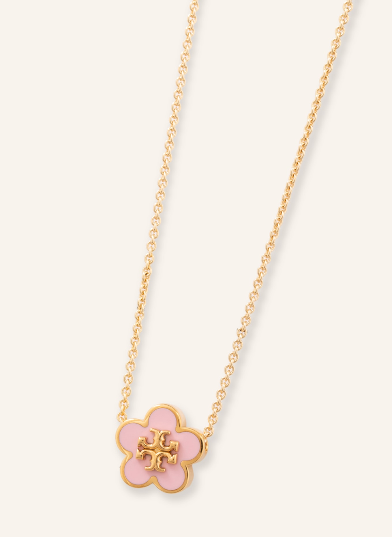 TORY BURCH Necklace, Color: GOLD/ LIGHT PINK (Image 2)