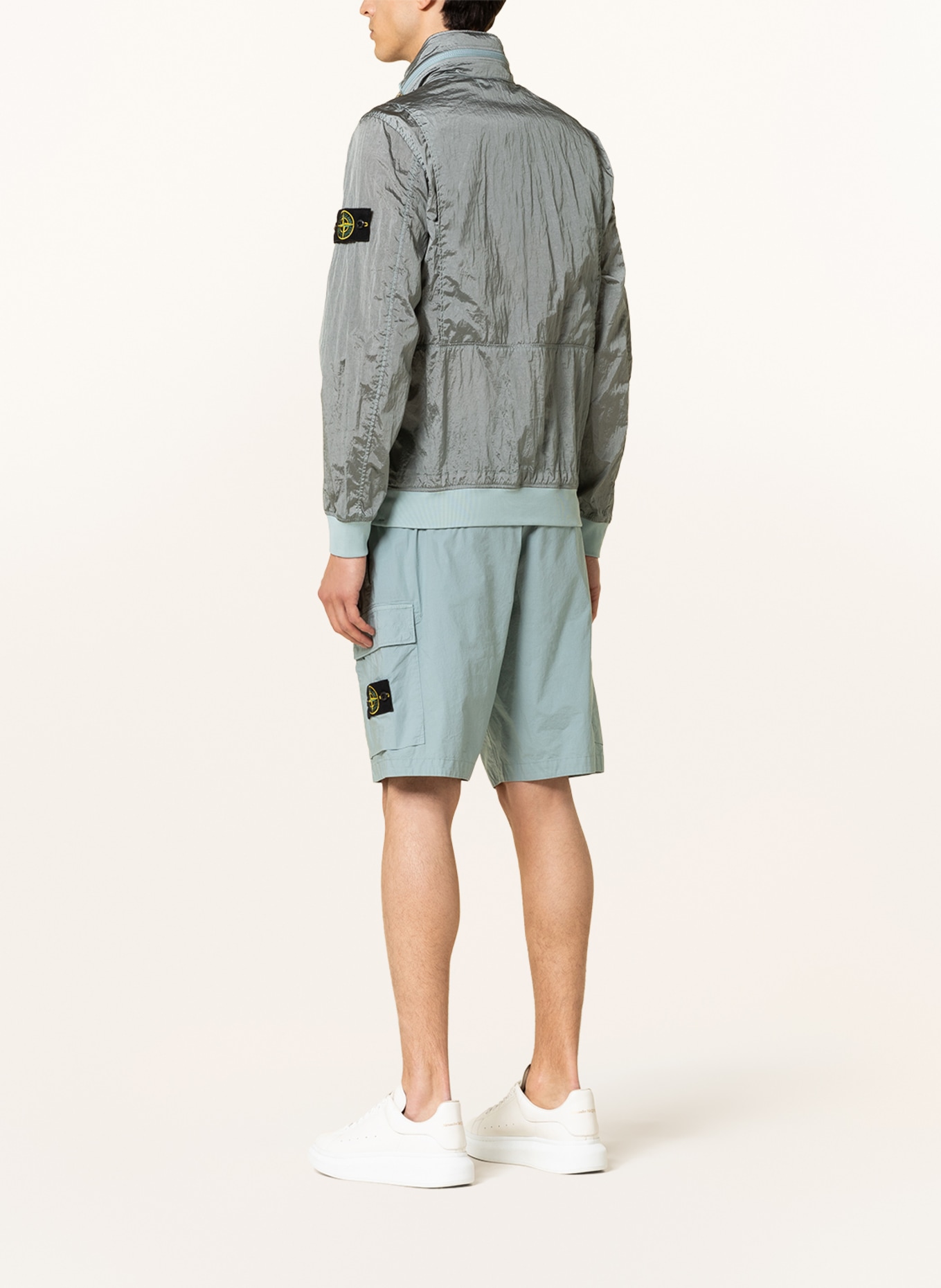 STONE ISLAND Bomber jacket, Color: GRAY (Image 3)