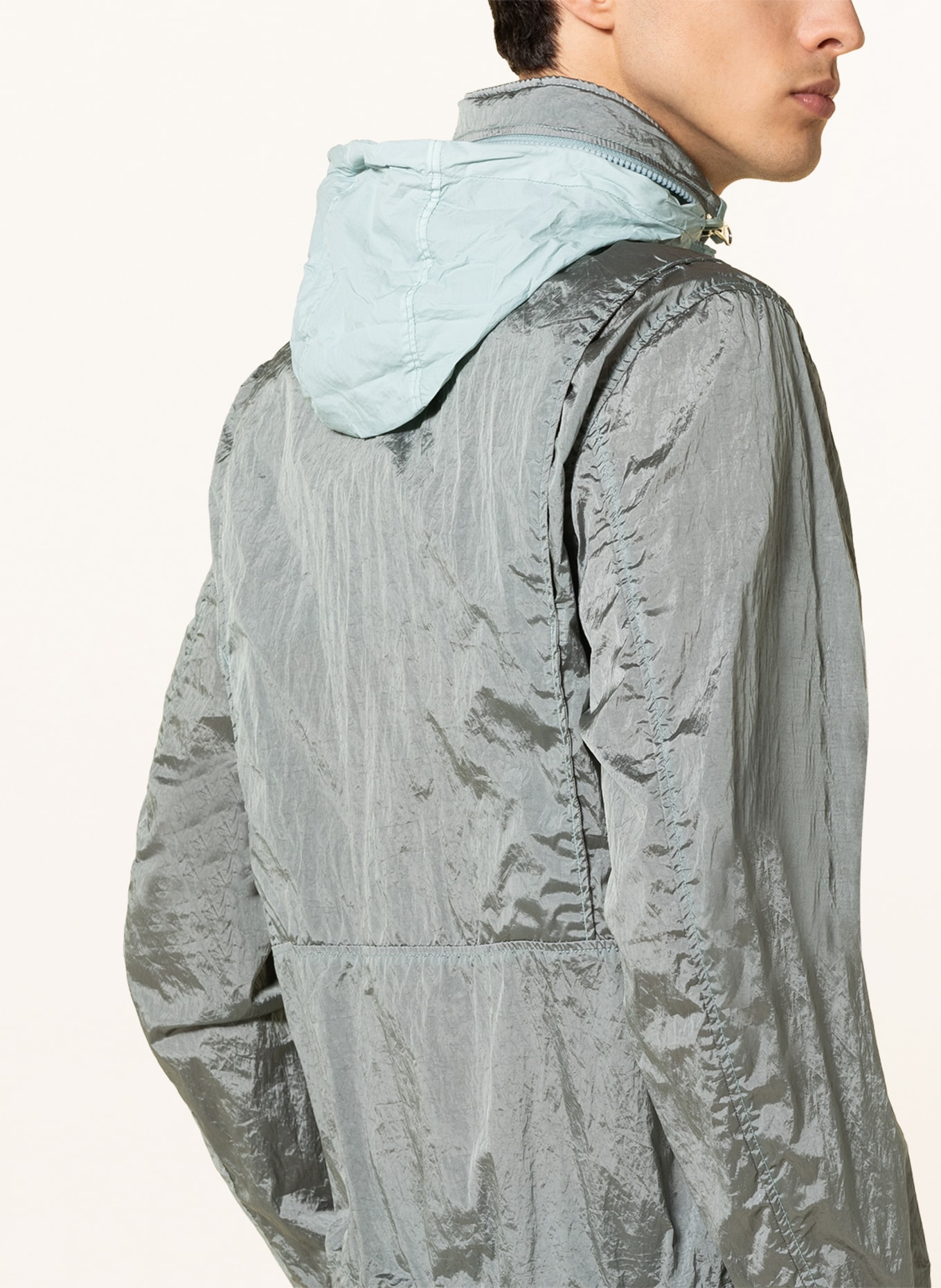 STONE ISLAND Bomber jacket, Color: GRAY (Image 4)