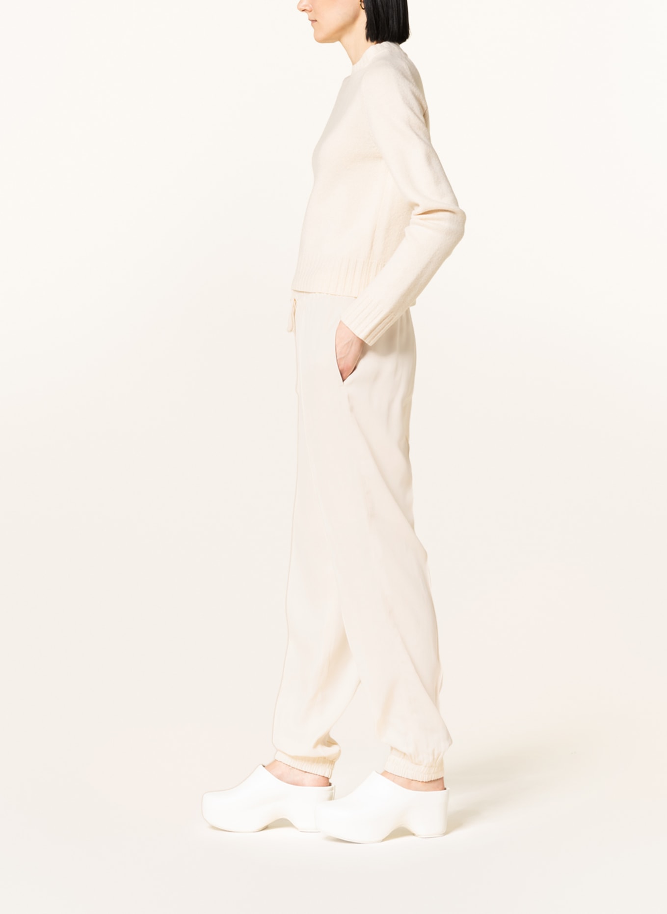 JIL SANDER Spodnie w stylu dresowym, Kolor: ECRU (Obrazek 4)