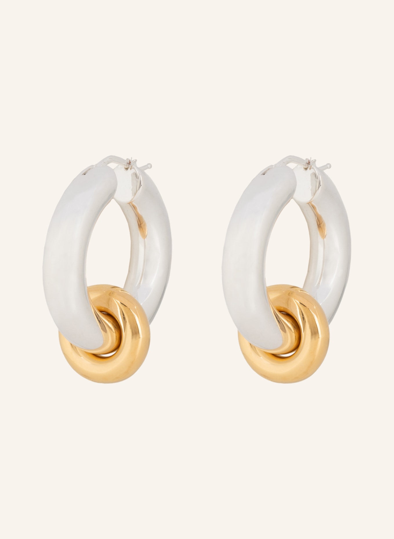 JIL SANDER Earrings, Color: GOLD/ SILVER (Image 1)