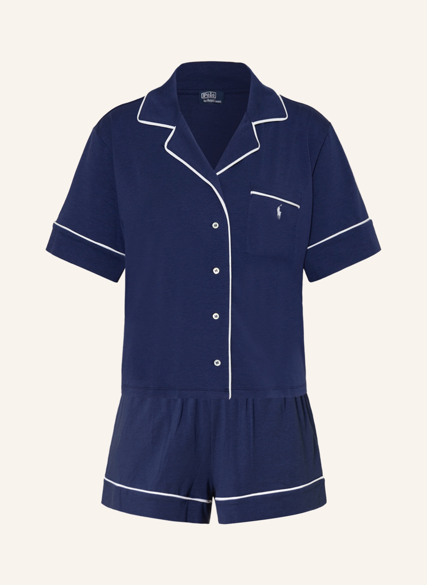 POLO RALPH LAUREN Shorty-Schlafanzug, Farbe: DUNKELBLAU (Bild 1)