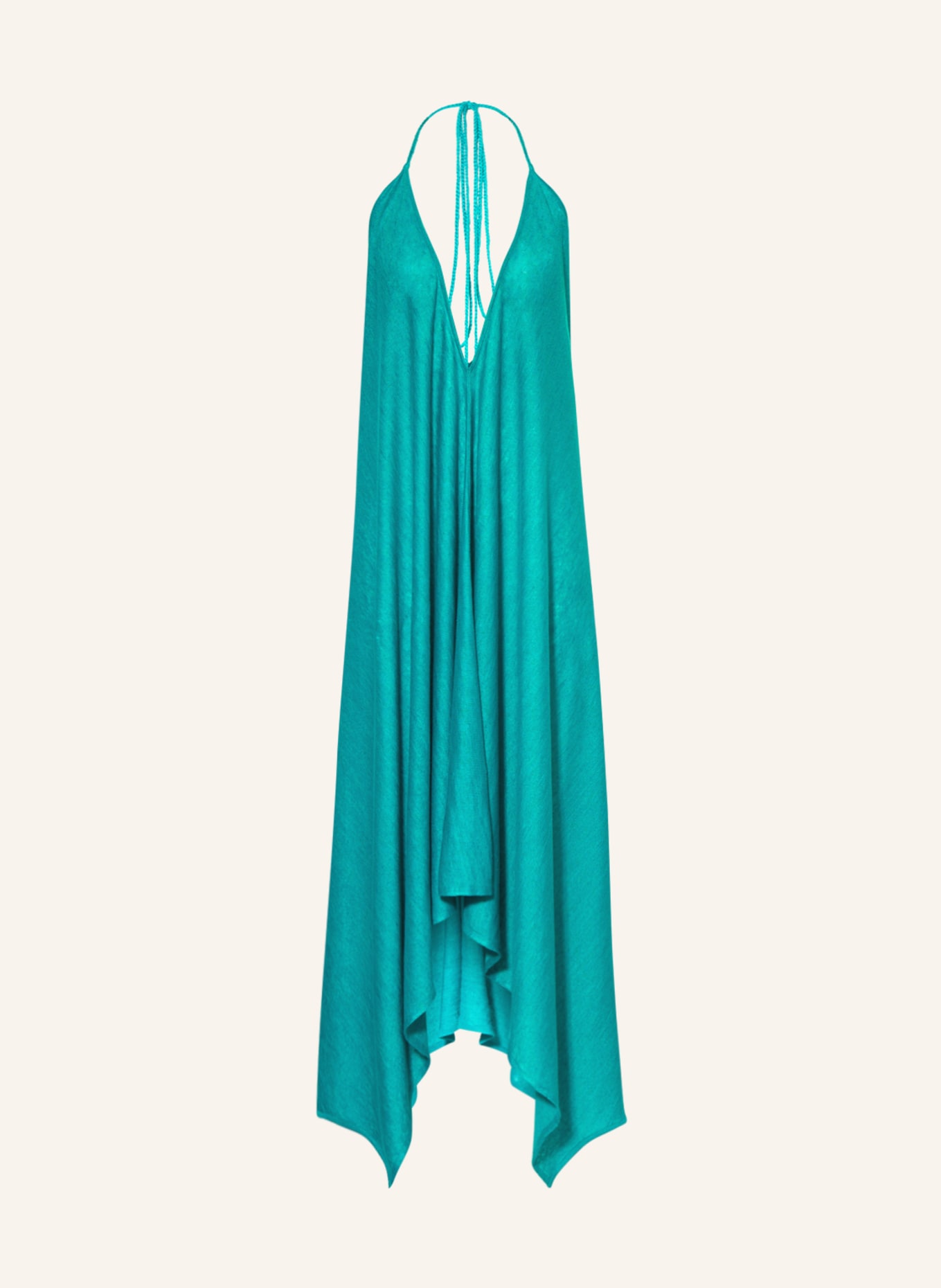 ALANUi Knit dress GET LOST made of linen, Color: TEAL (Image 1)