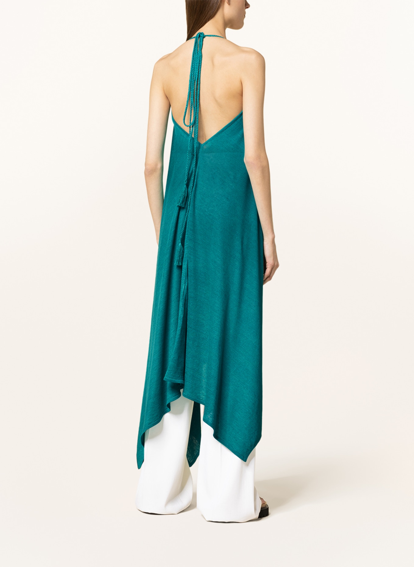 ALANUi Knit dress GET LOST made of linen, Color: TEAL (Image 3)