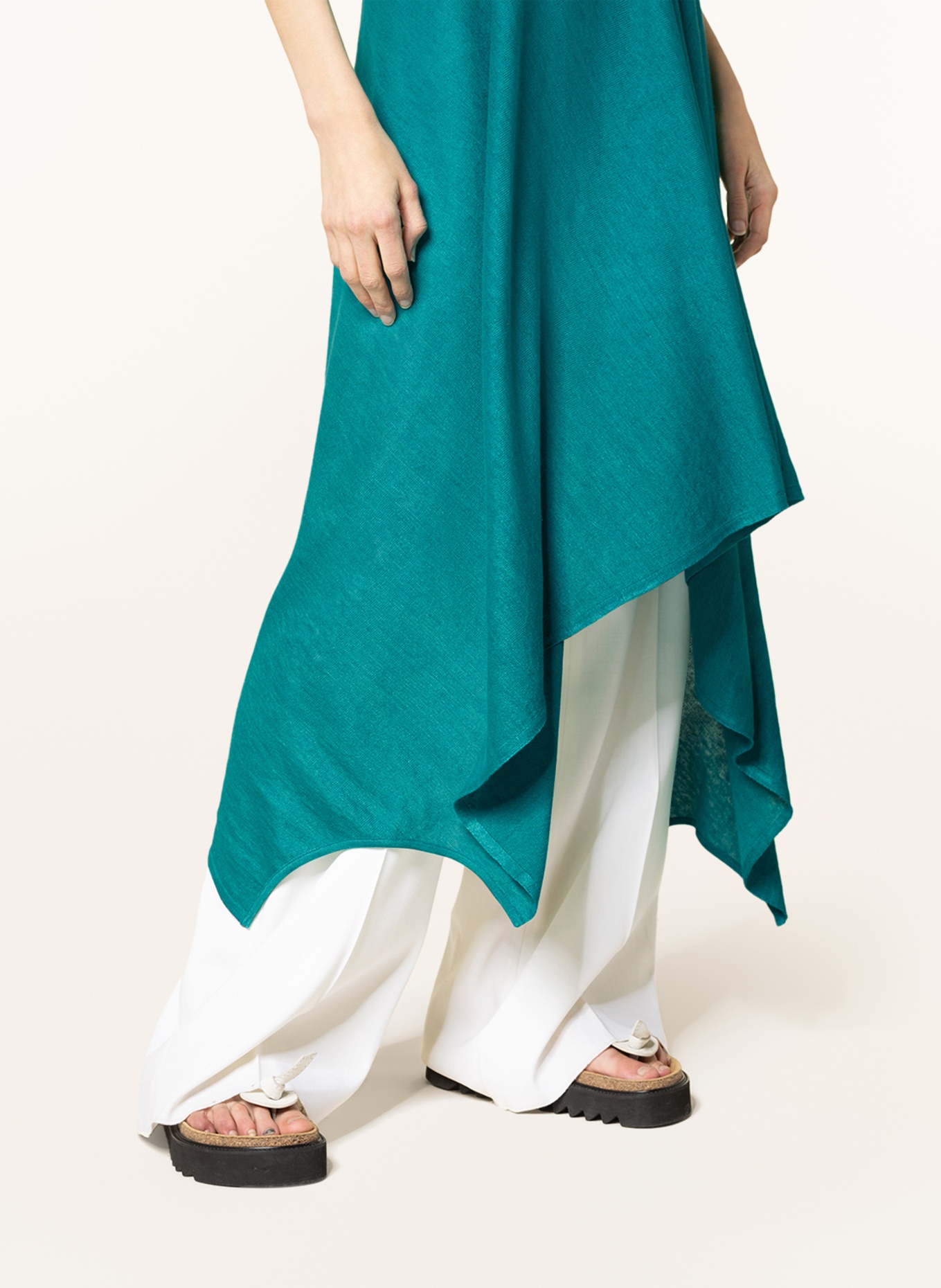 ALANUi Knit dress GET LOST made of linen, Color: TEAL (Image 5)