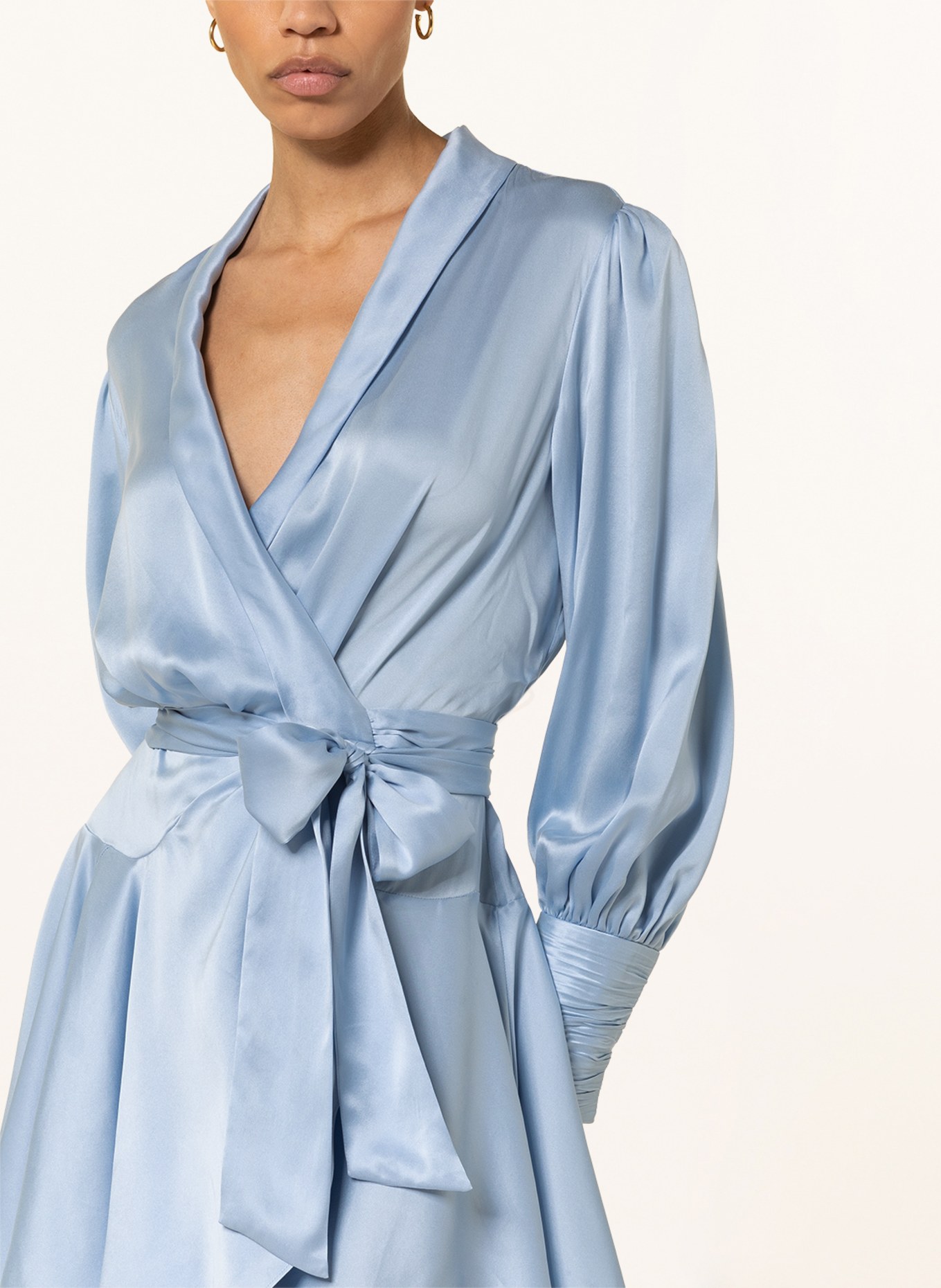 ZIMMERMANN Wrap dress made of silk, Color: LIGHT BLUE (Image 4)