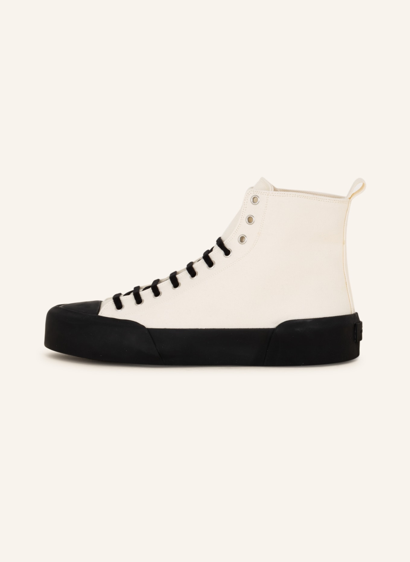 JIL SANDER High-top sneakers, Color: BLACK/ WHITE (Image 4)