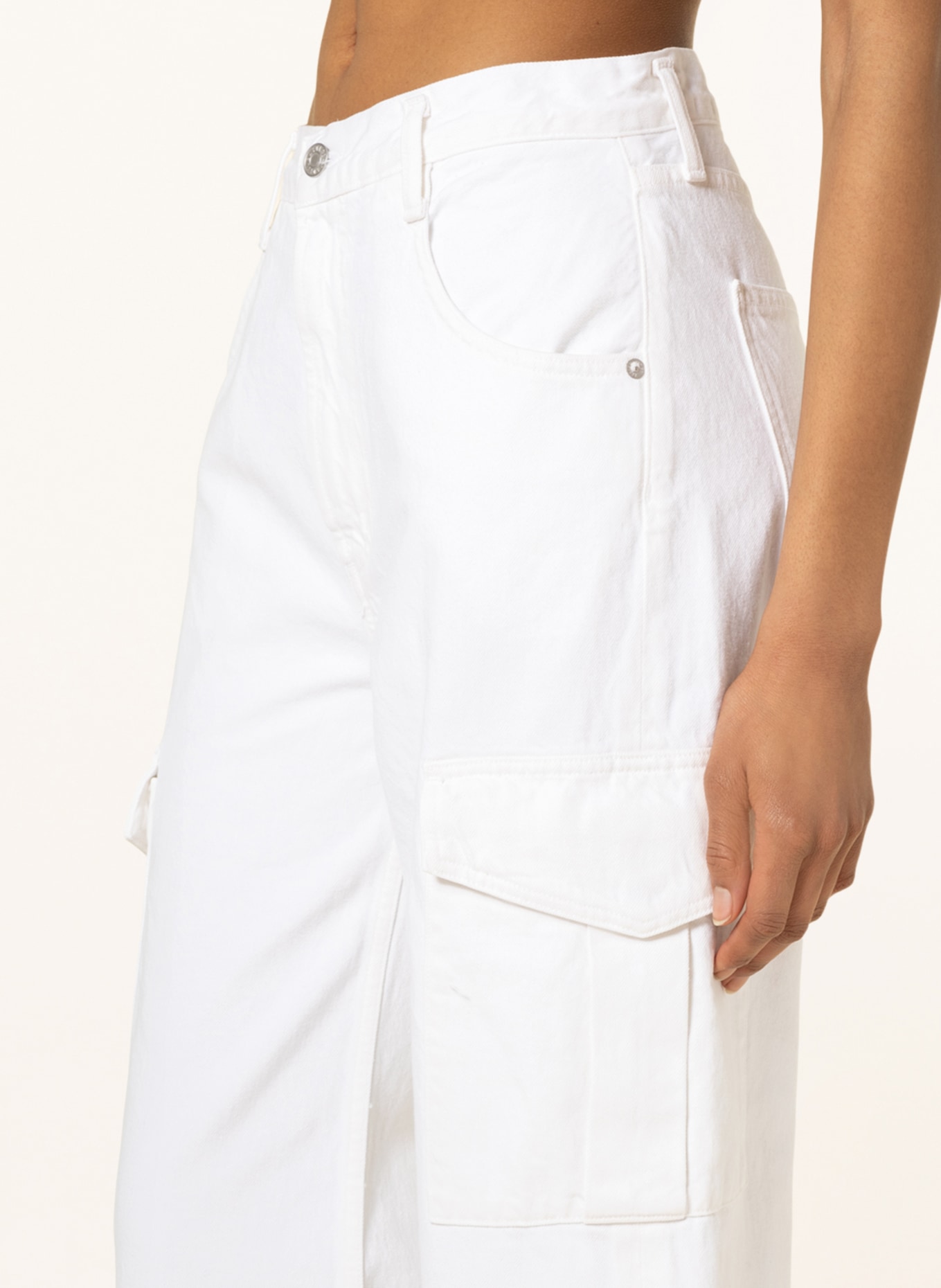 AGOLDE Cargo pants MINKA, Color: WHITE (Image 5)