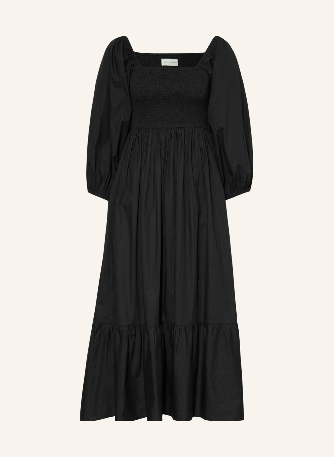 Skall Studio Dress RANI with 3/4 sleeves, Color: BLACK (Image 1)