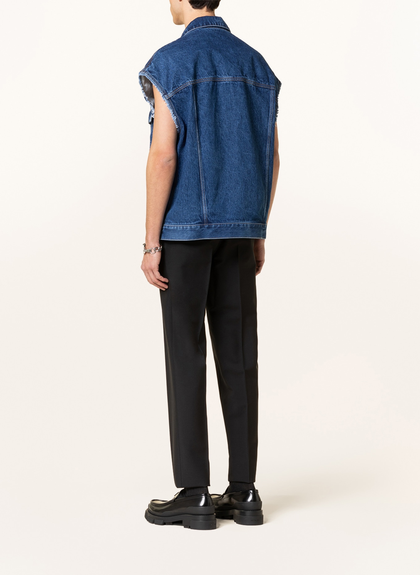 GIVENCHY Kamizelka jeansowa oversize, Kolor: 415 INDIGO BLUE (Obrazek 3)