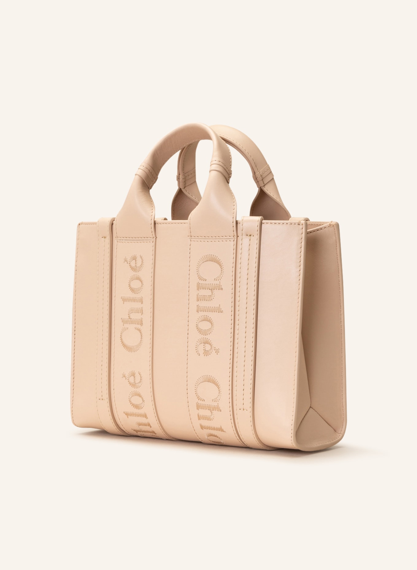 Chloé Shopper WOODY SMALL, Color: CEMENT PINK (Image 2)