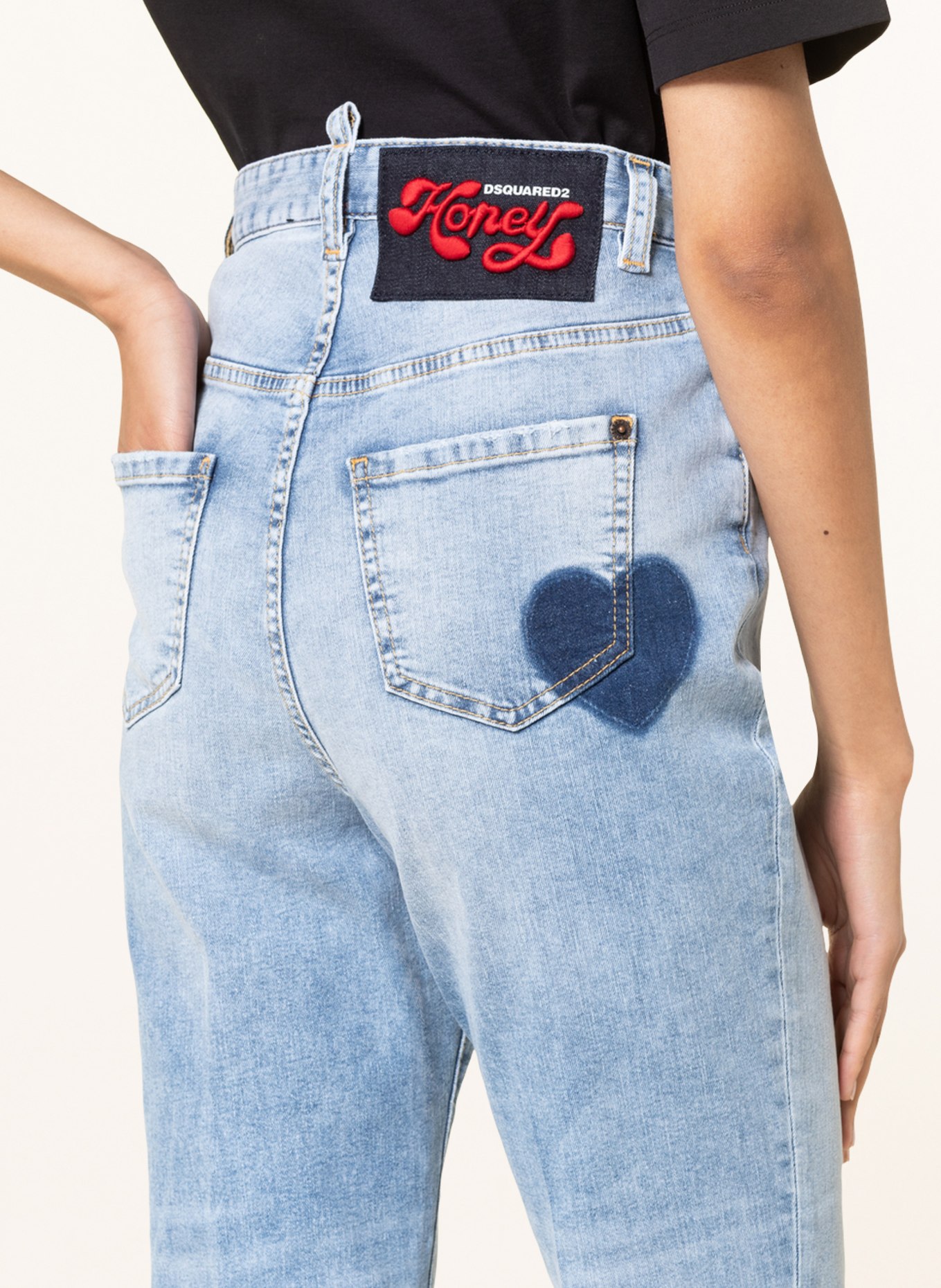 DSQUARED2 Flared jeans HONEY, Color: 470 BLUE NAVY (Image 5)