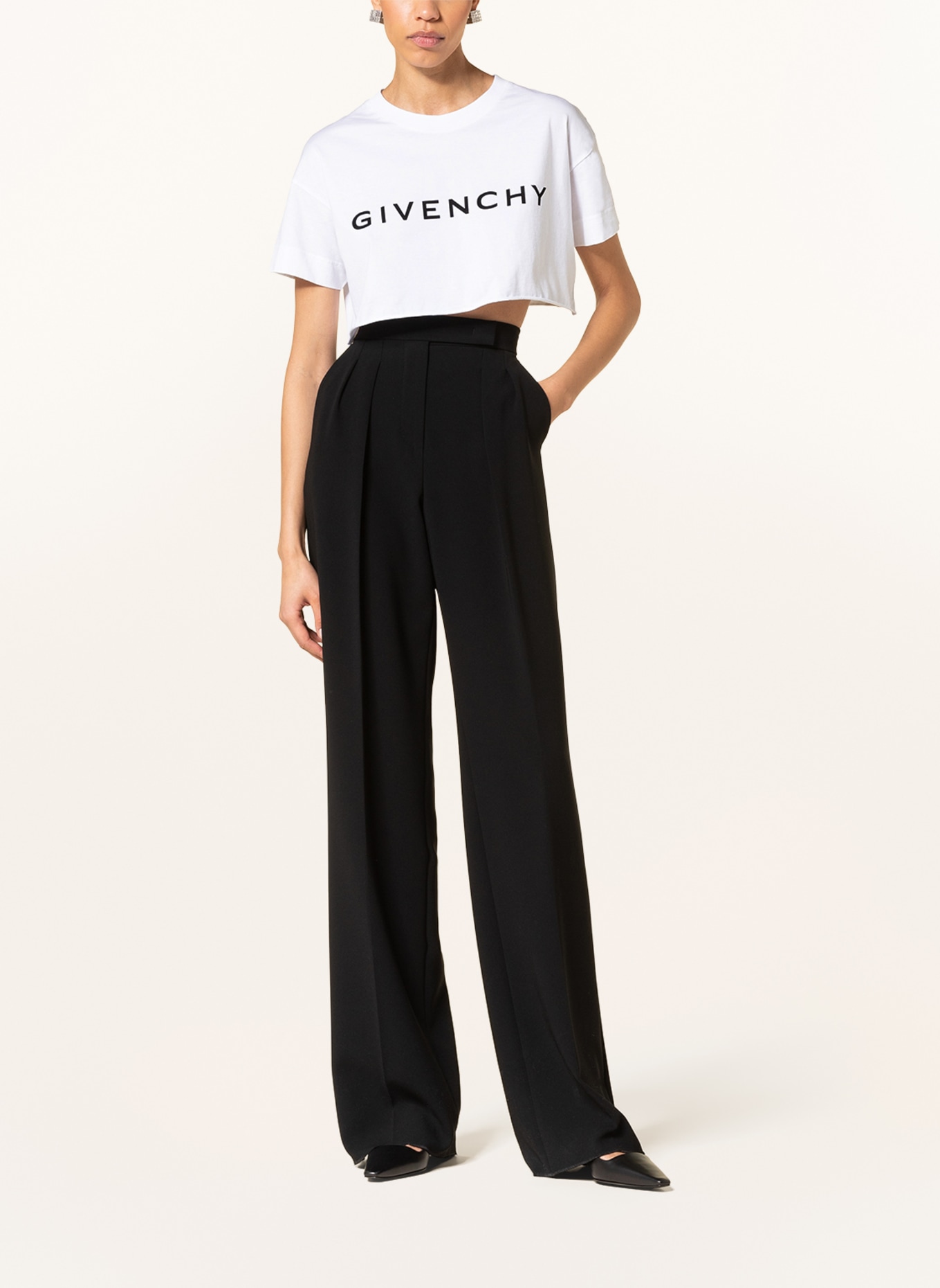 GIVENCHY Cropped shirt, Color: WHITE (Image 2)