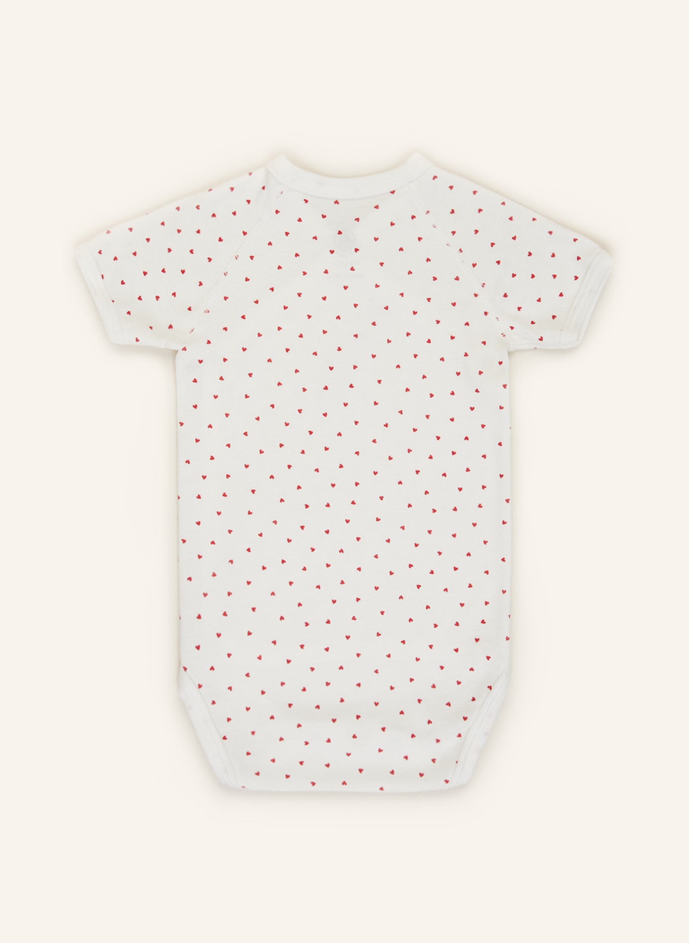 PETIT BATEAU 3er-Pack Bodies: WEISS / ROT