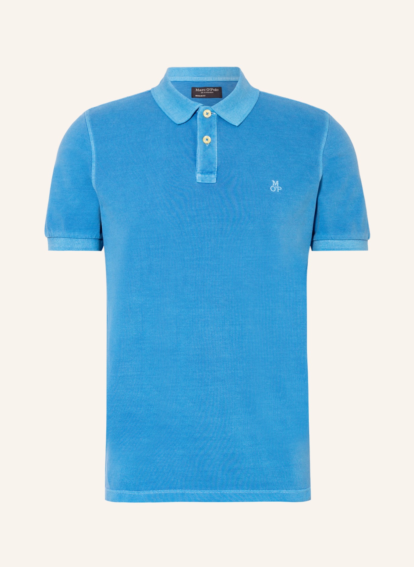 Marc O'Polo Piqué-Poloshirt Regular Fit, Farbe: BLAU (Bild 1)