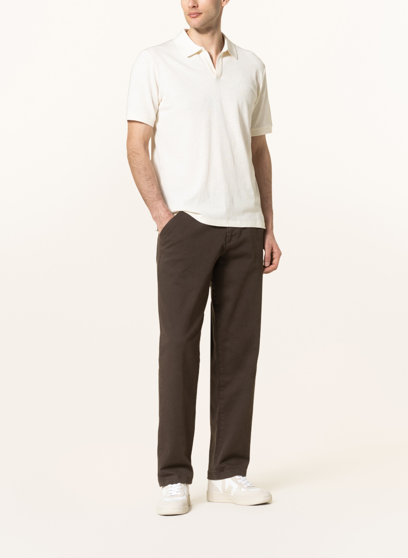 Polo shirt with linen pants clearance