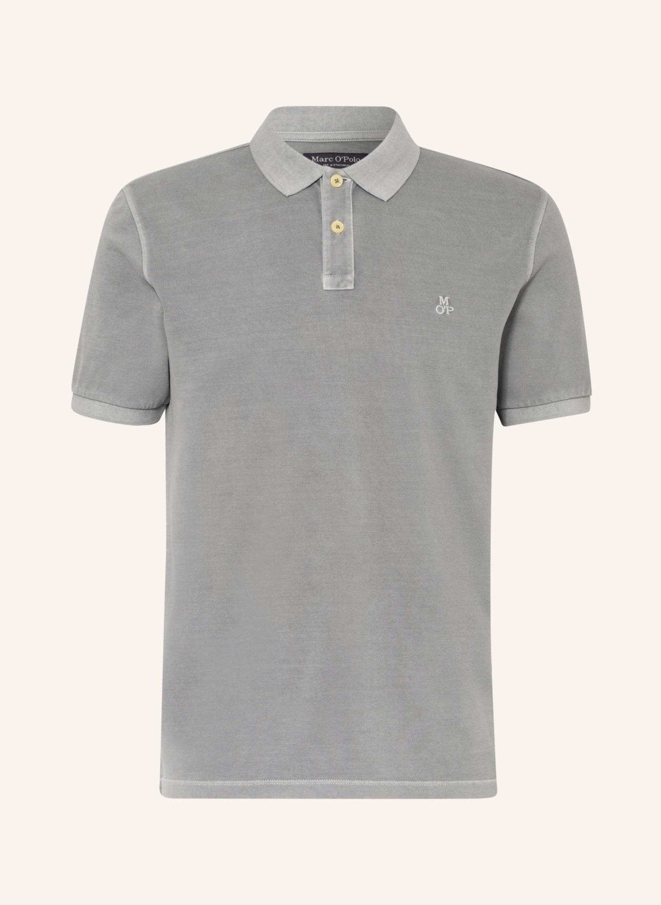 Marc O'Polo Piqué polo shirt, Color: GRAY (Image 1)