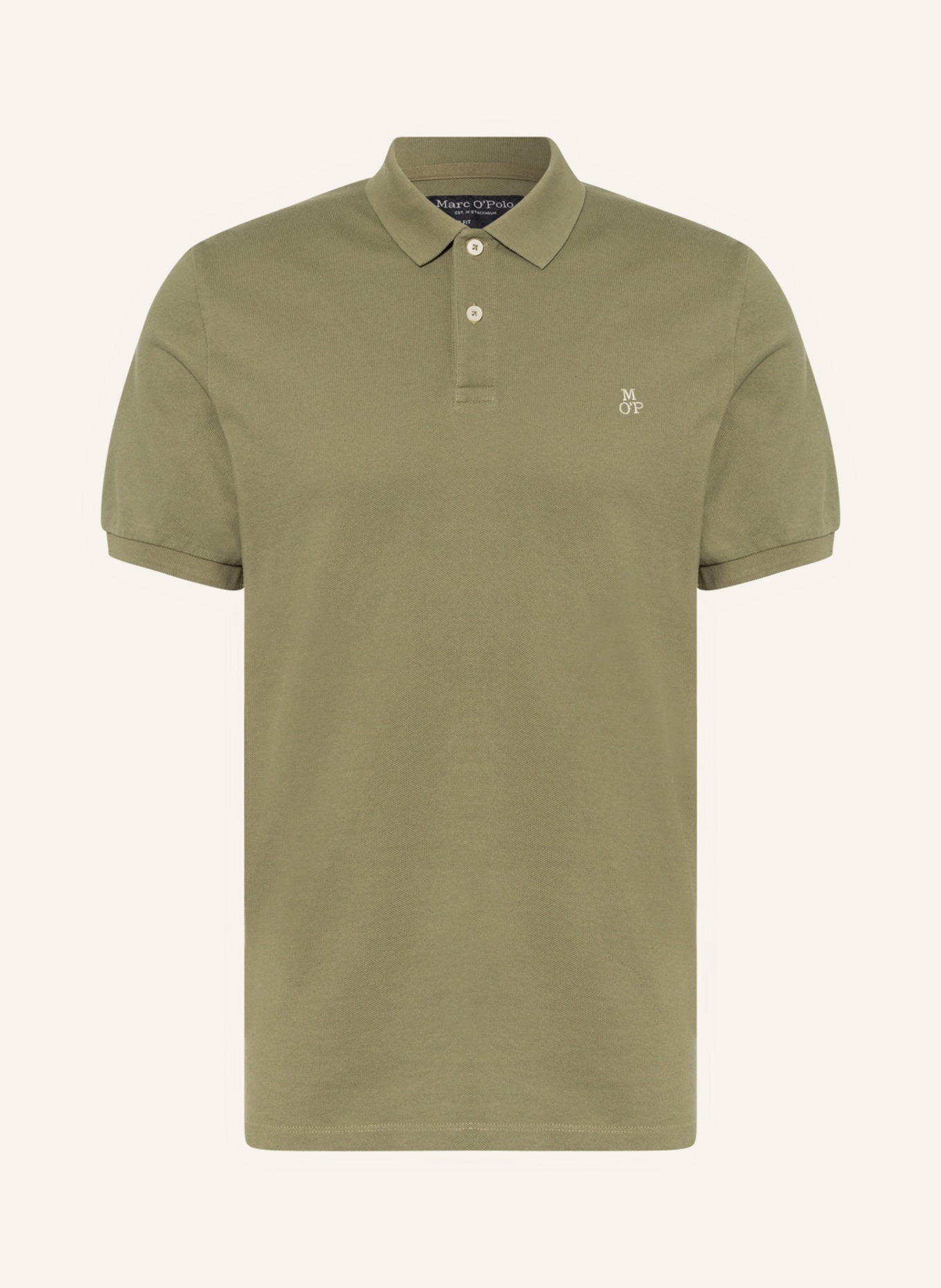 Marc O'Polo Piqué polo shirt regular fit, Color: OLIVE (Image 1)