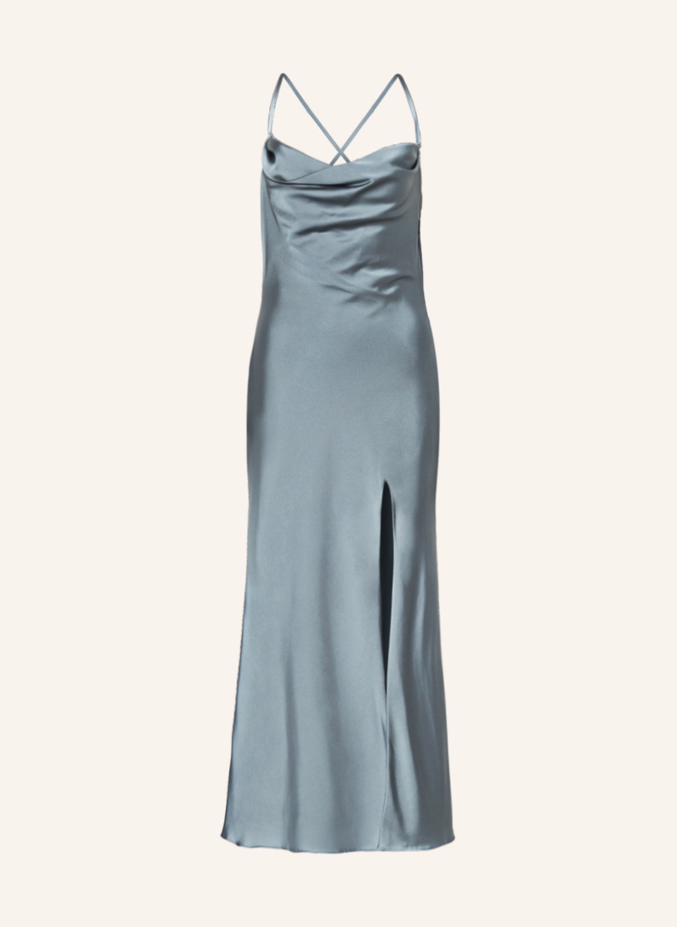 unique Cocktail dress, Color: BLUE GRAY (Image 1)
