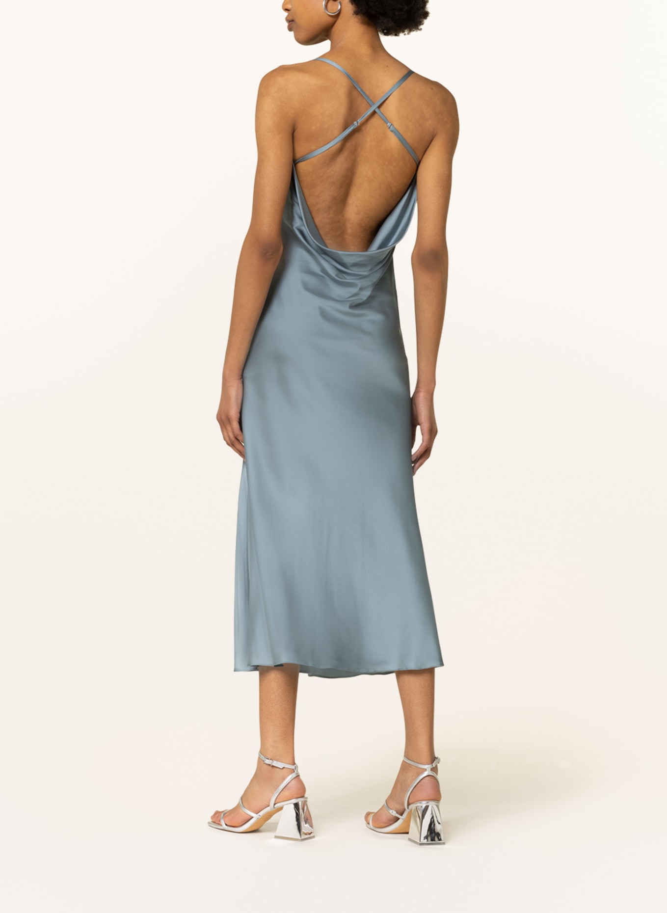 unique Cocktail dress, Color: BLUE GRAY (Image 3)
