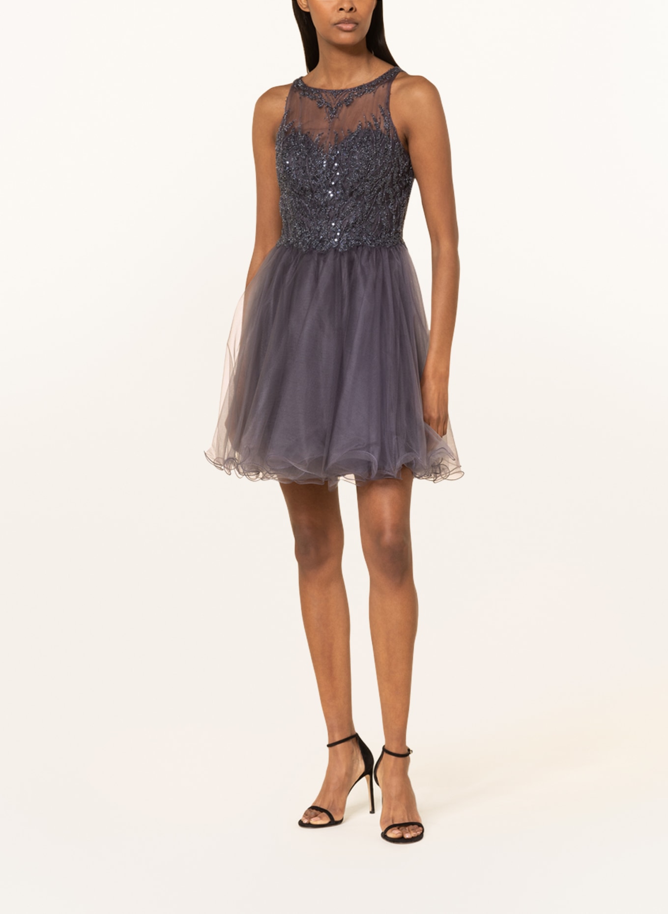 LAONA Cocktail dress with beads and sequins, Color: DARK GRAY (Image 2)