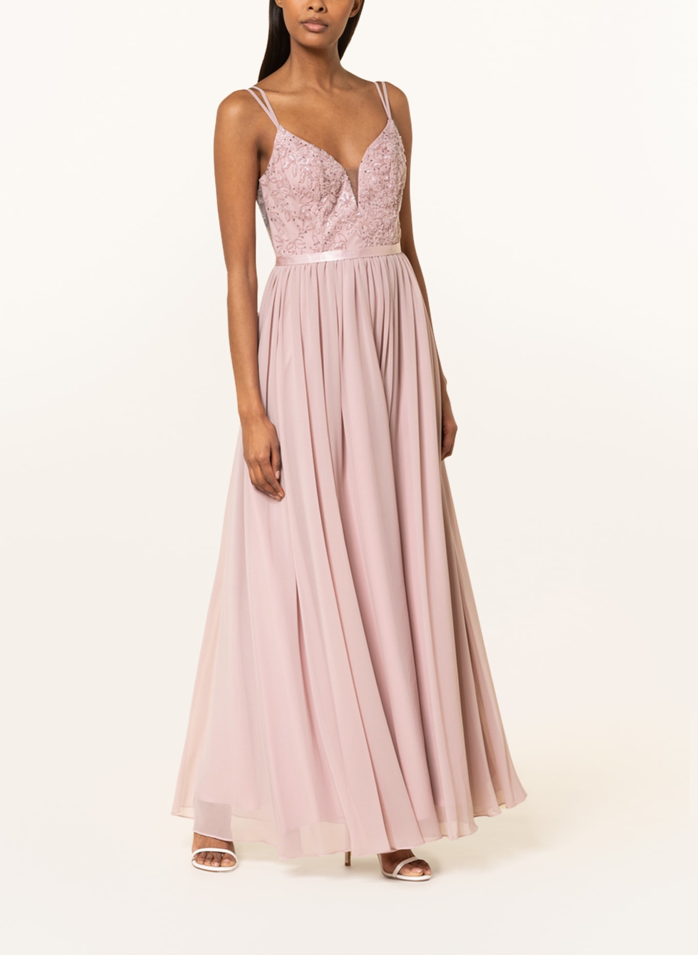 LAONA Evening dress with sequins and decorative gems, Color: ROSE (Image 2)