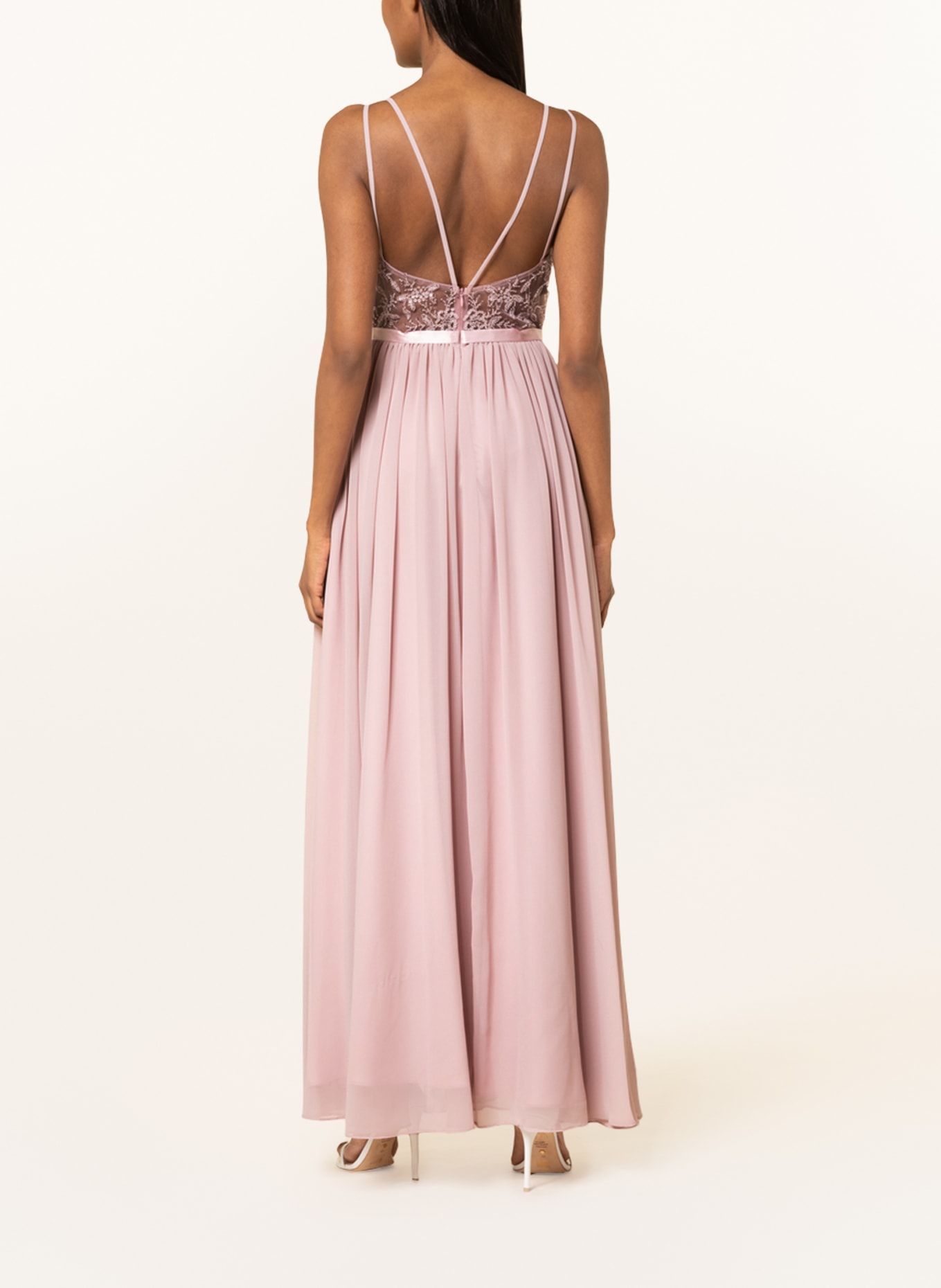 LAONA Evening dress with sequins and decorative gems, Color: ROSE (Image 3)