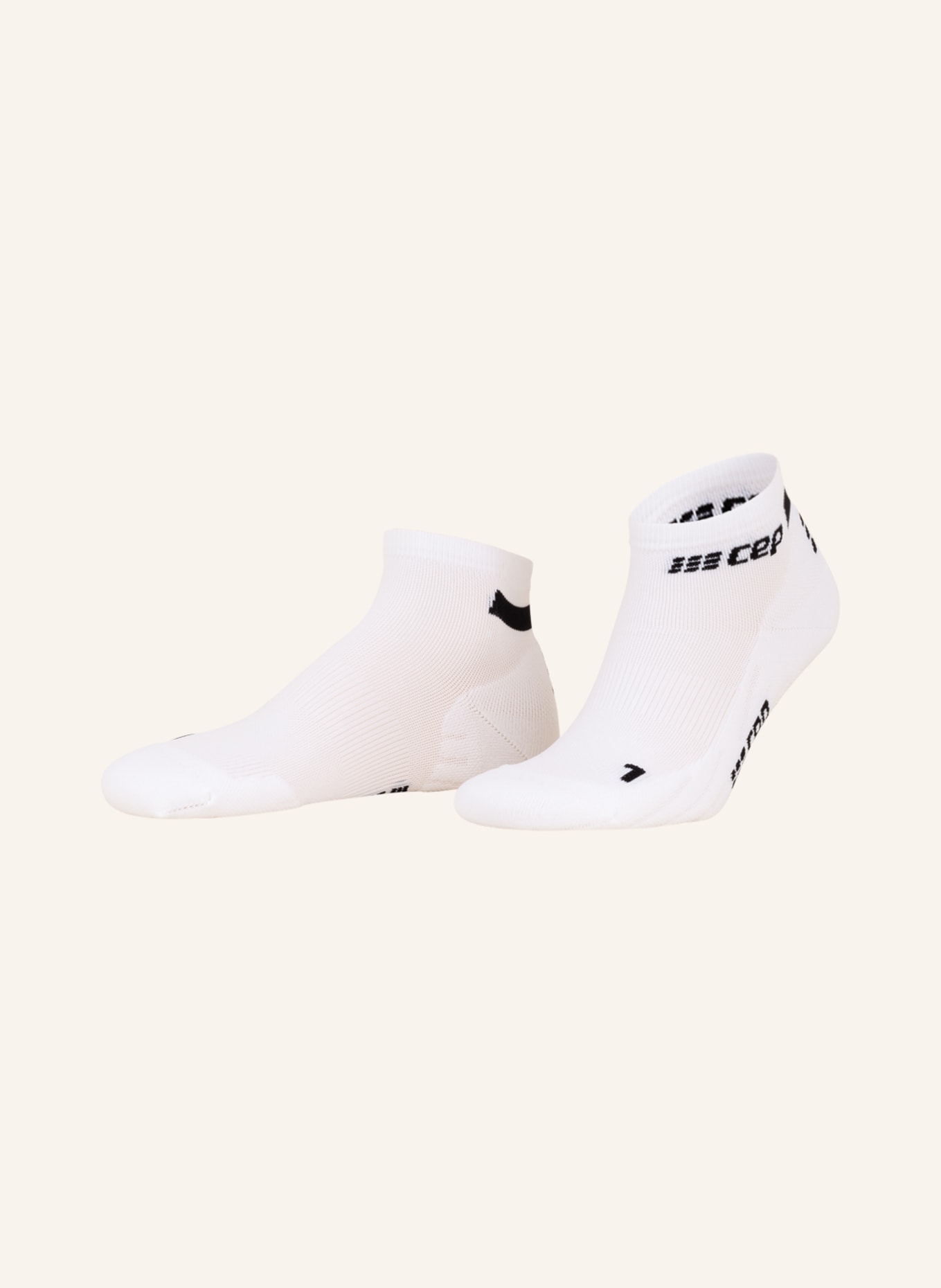cep Running socks THE RUN COMPRESSION 4.0 - LOW CUT, Color: WHITE (Image 1)
