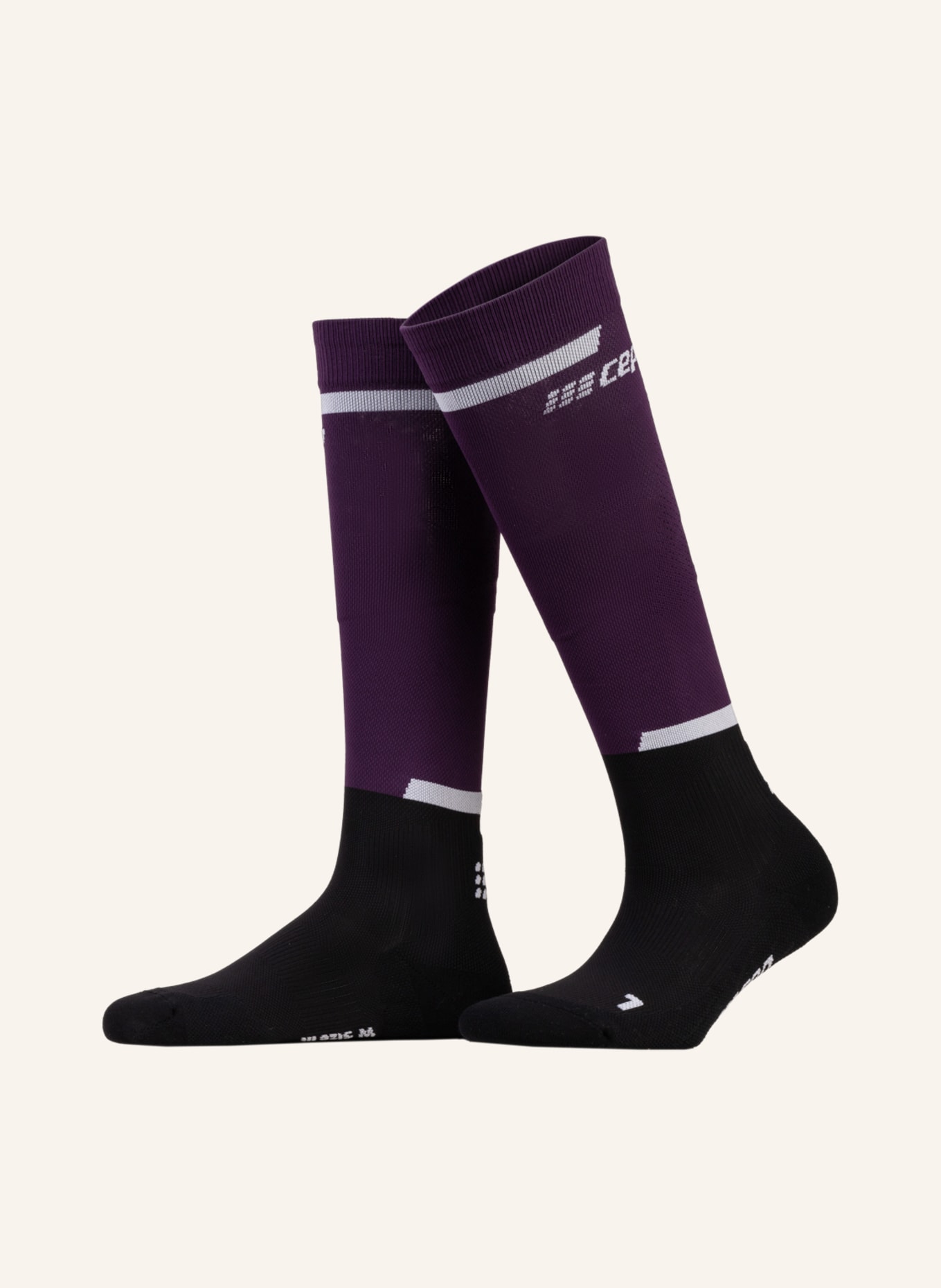 cep Running socks THE RUN COMPRESSION 4.0 - TALL, Color: PURPLE/ BLACK (Image 1)