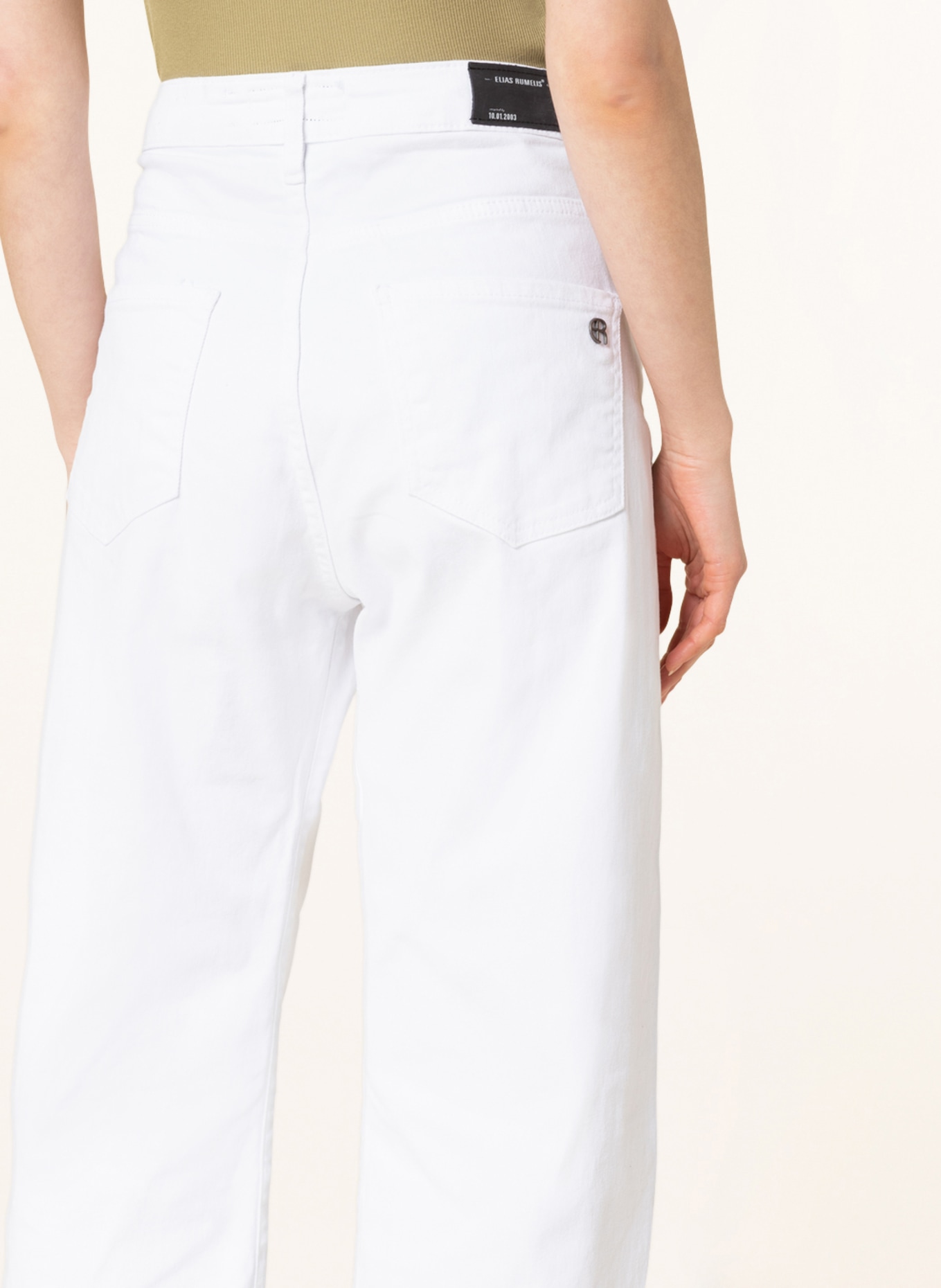 ELIAS RUMELIS 7/8 jeans YOANA, Color: 65 WHITE (Image 5)