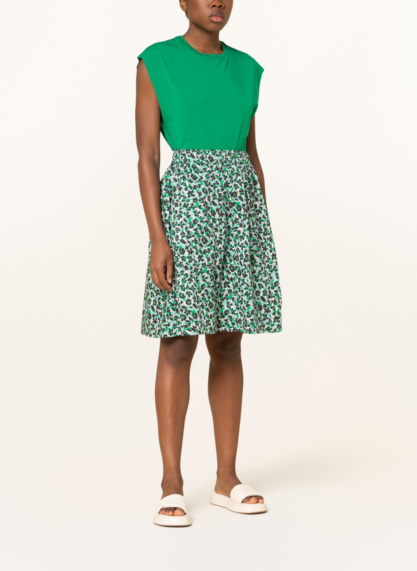 Marc O'Polo Skirt, Color: GREEN/ ECRU/ BLACK (Image 2)