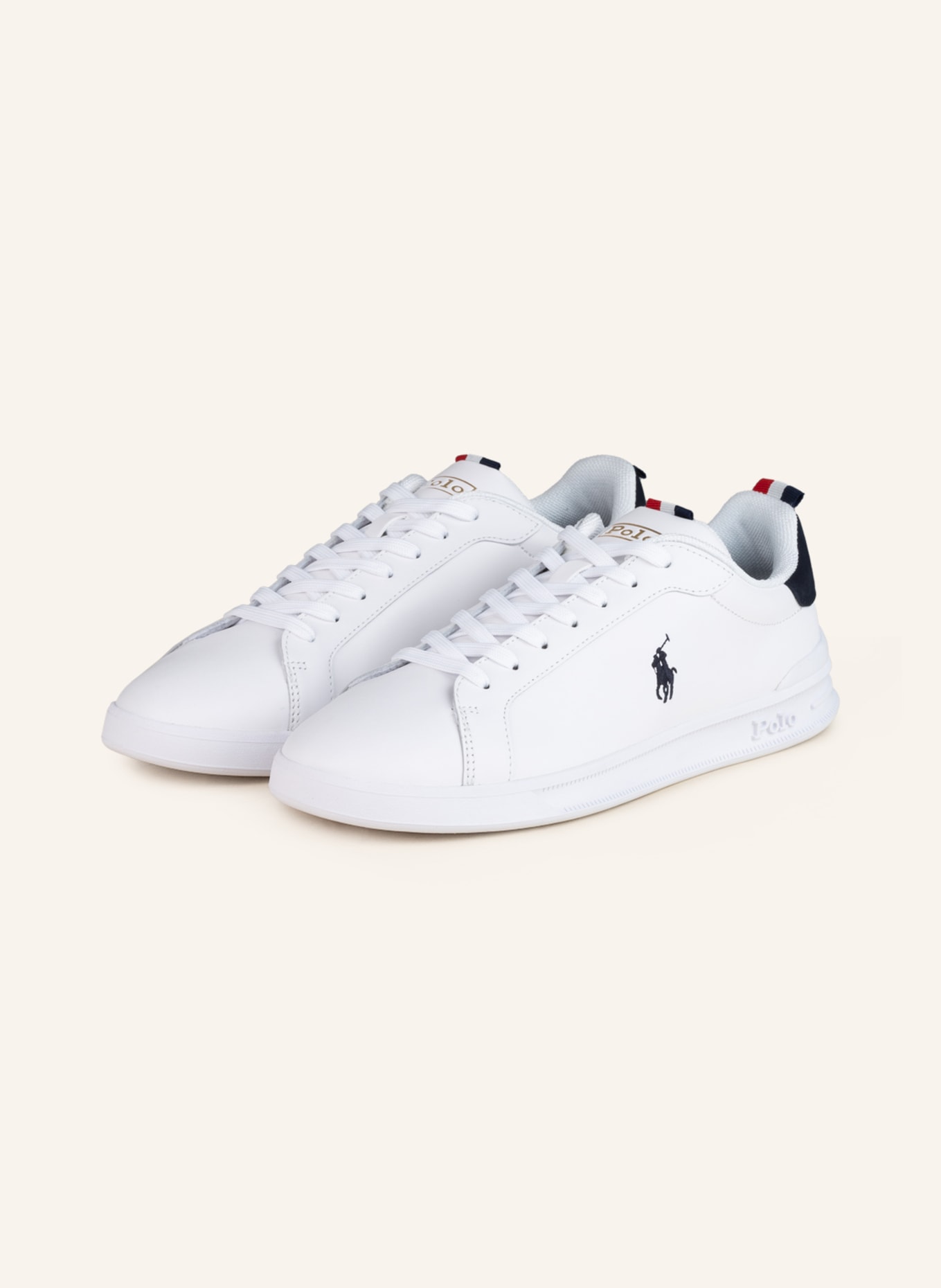 POLO RALPH LAUREN Sneaker, Farbe: WEISS/ DUNKELBLAU (Bild 1)