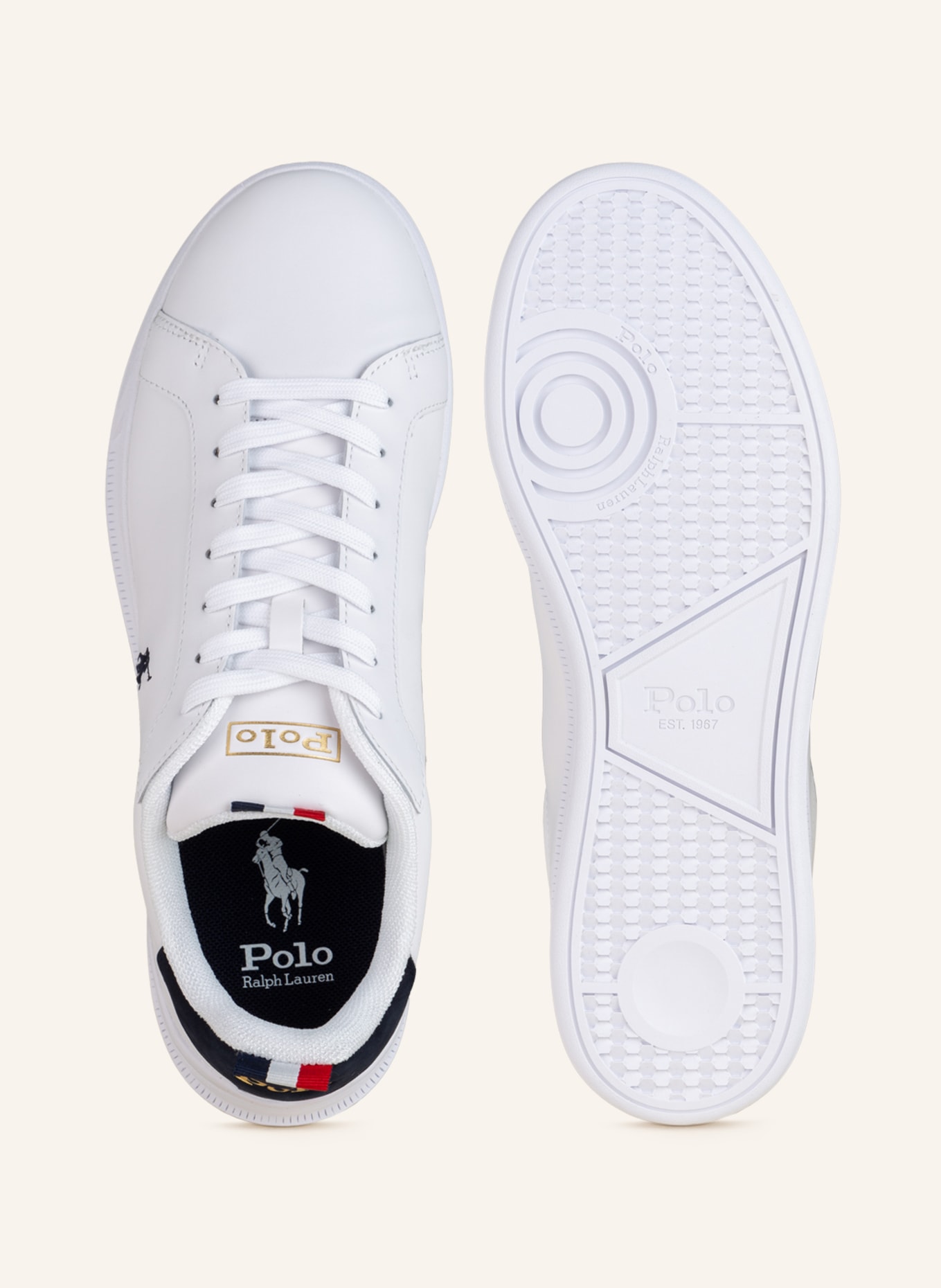 POLO RALPH LAUREN Sneaker, Farbe: WEISS/ DUNKELBLAU (Bild 5)