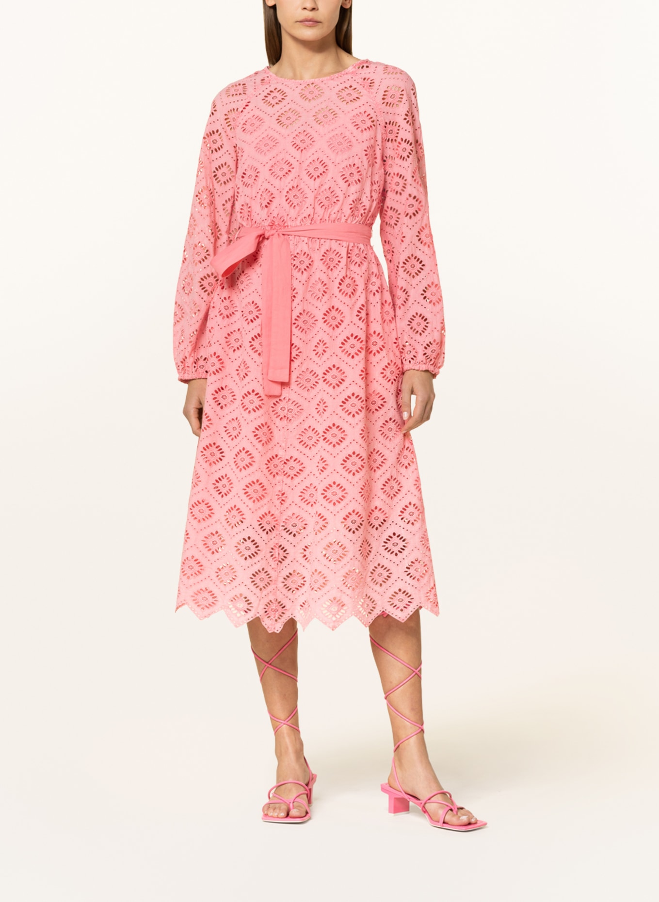 oui Dress made of lace, Color: PINK (Image 2)