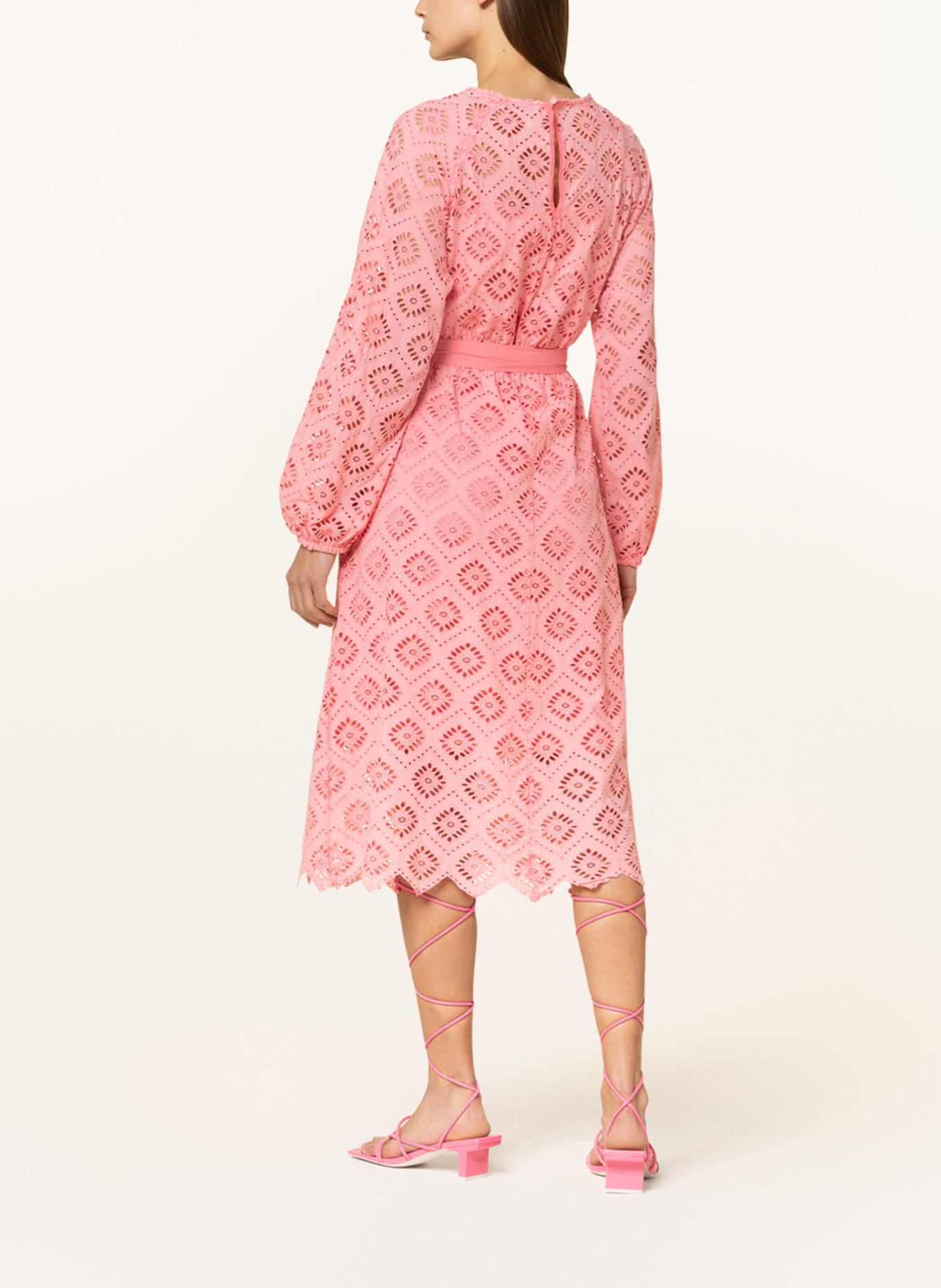oui Dress made of lace, Color: PINK (Image 3)