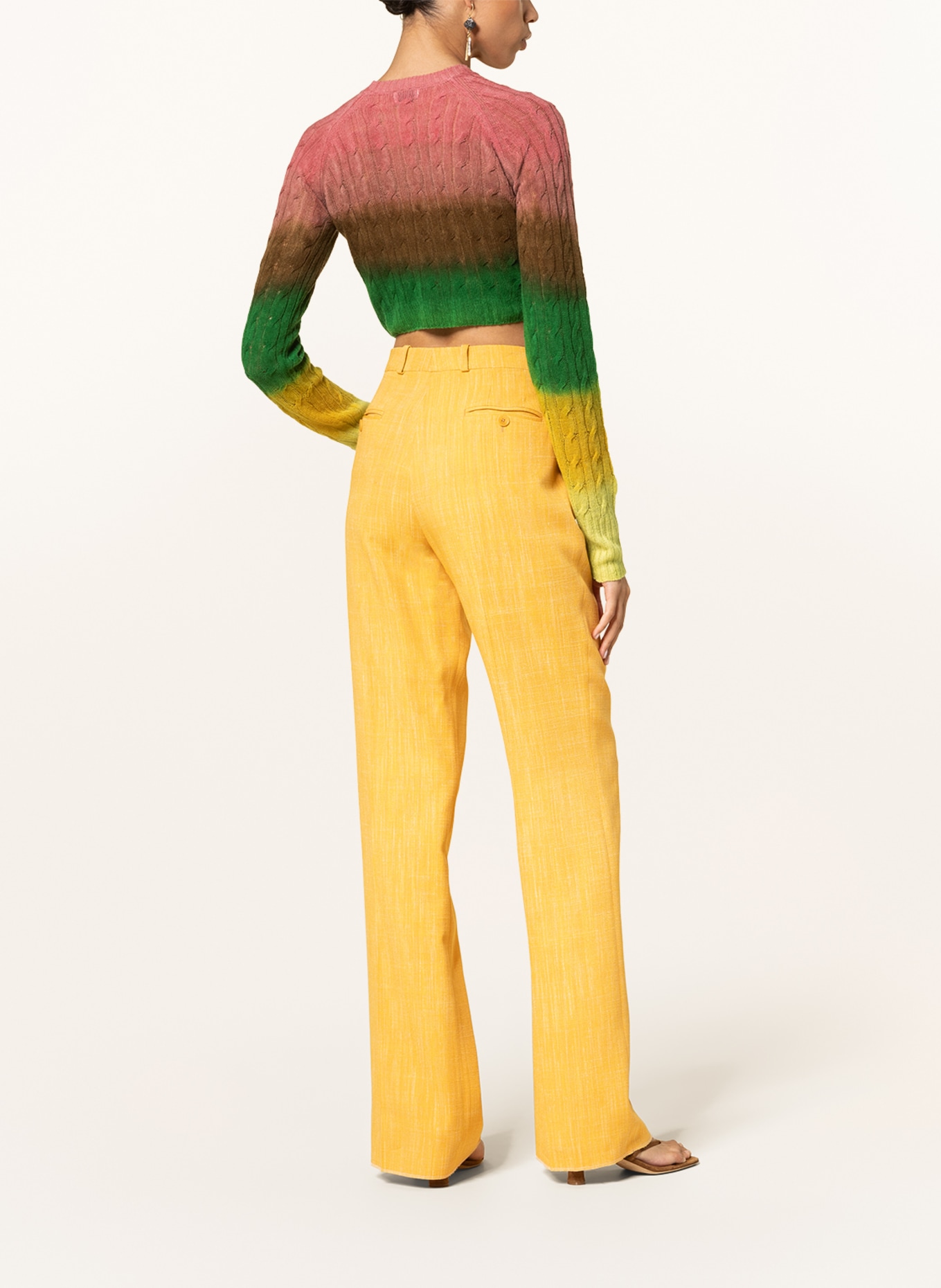 ETRO Cropped sweater, Color: ROSE/ BROWN/ GREEN (Image 3)