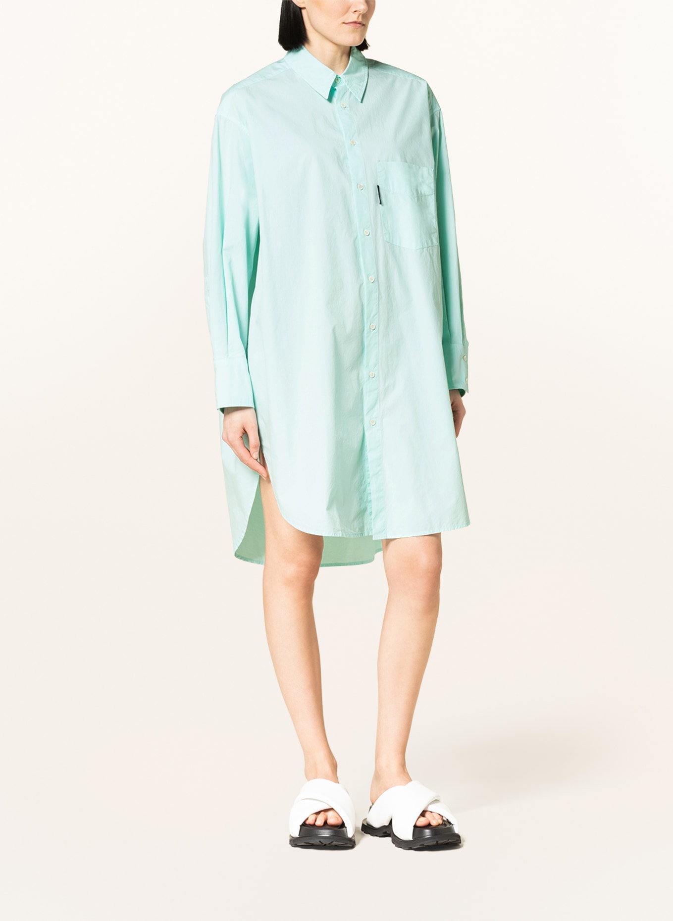 Palm Angels Shirt dress, Color: TURQUOISE (Image 2)