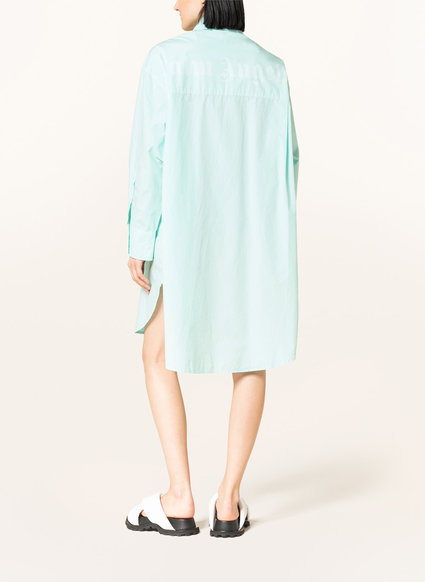 Palm Angels Shirt dress, Color: TURQUOISE (Image 3)