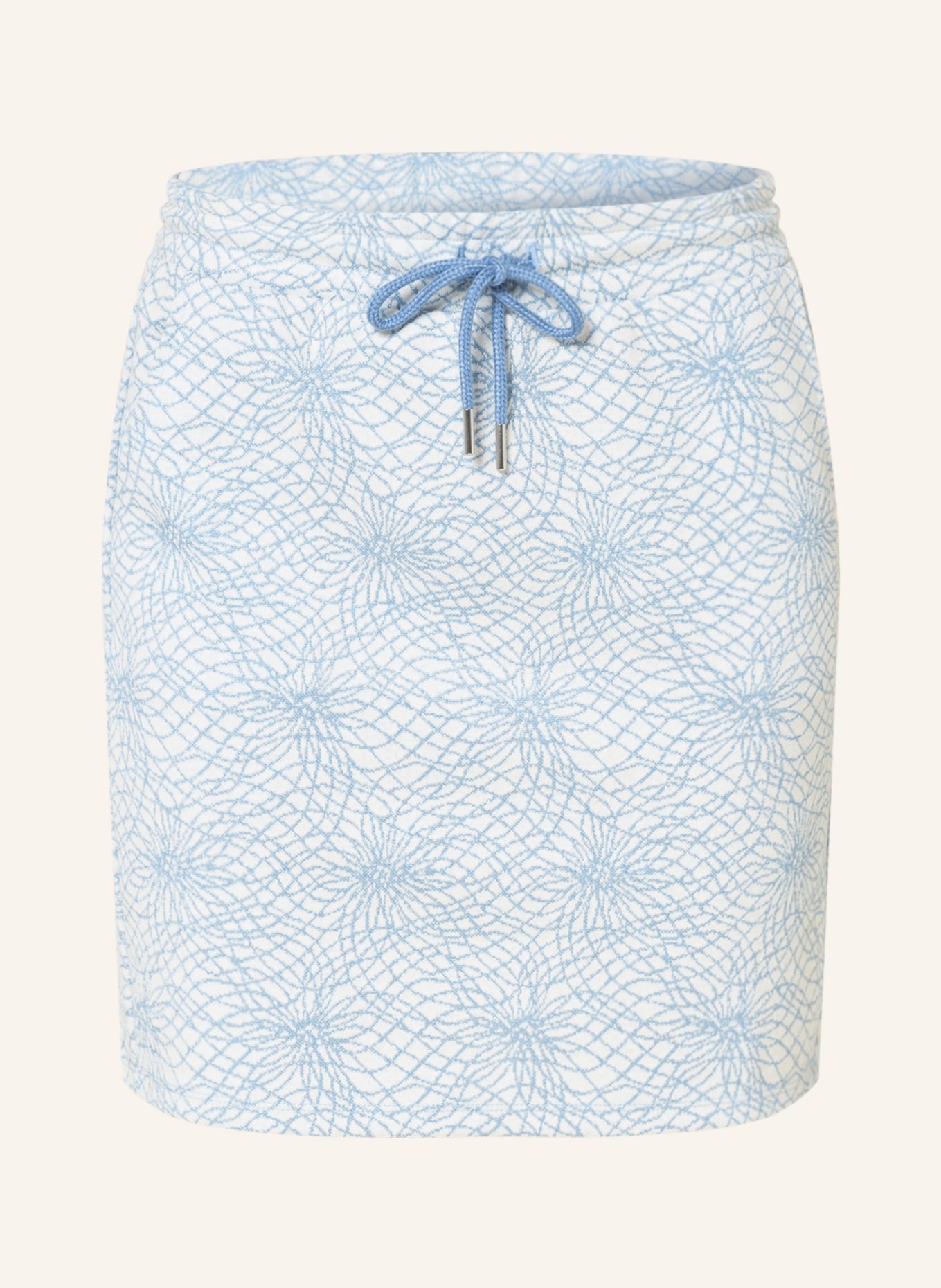 rich&royal Knit skirt, Color: CREAM/ LIGHT BLUE/ SILVER (Image 1)