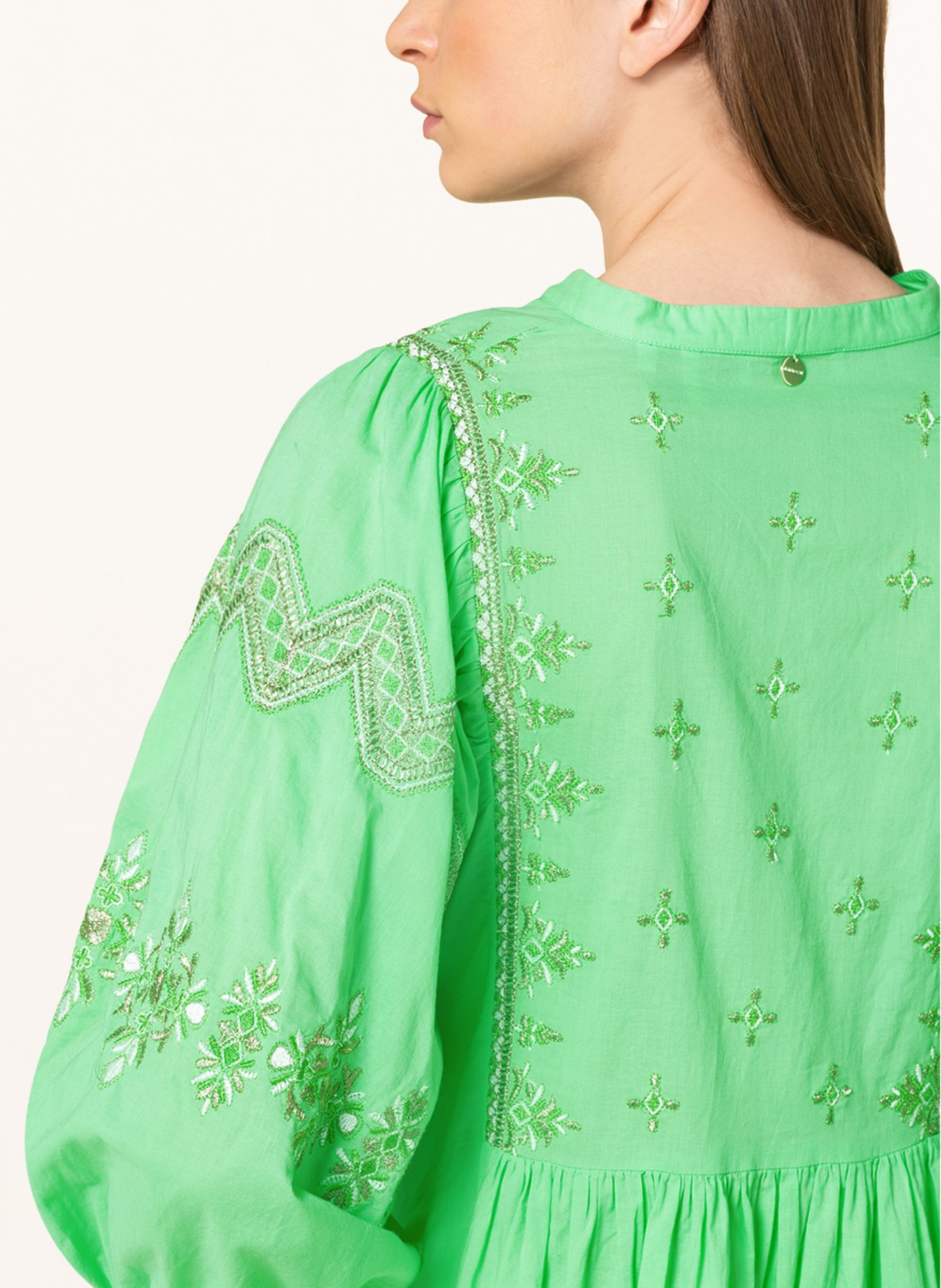 rich&royal Dress with 3/4 sleeves, Color: LIGHT GREEN (Image 4)