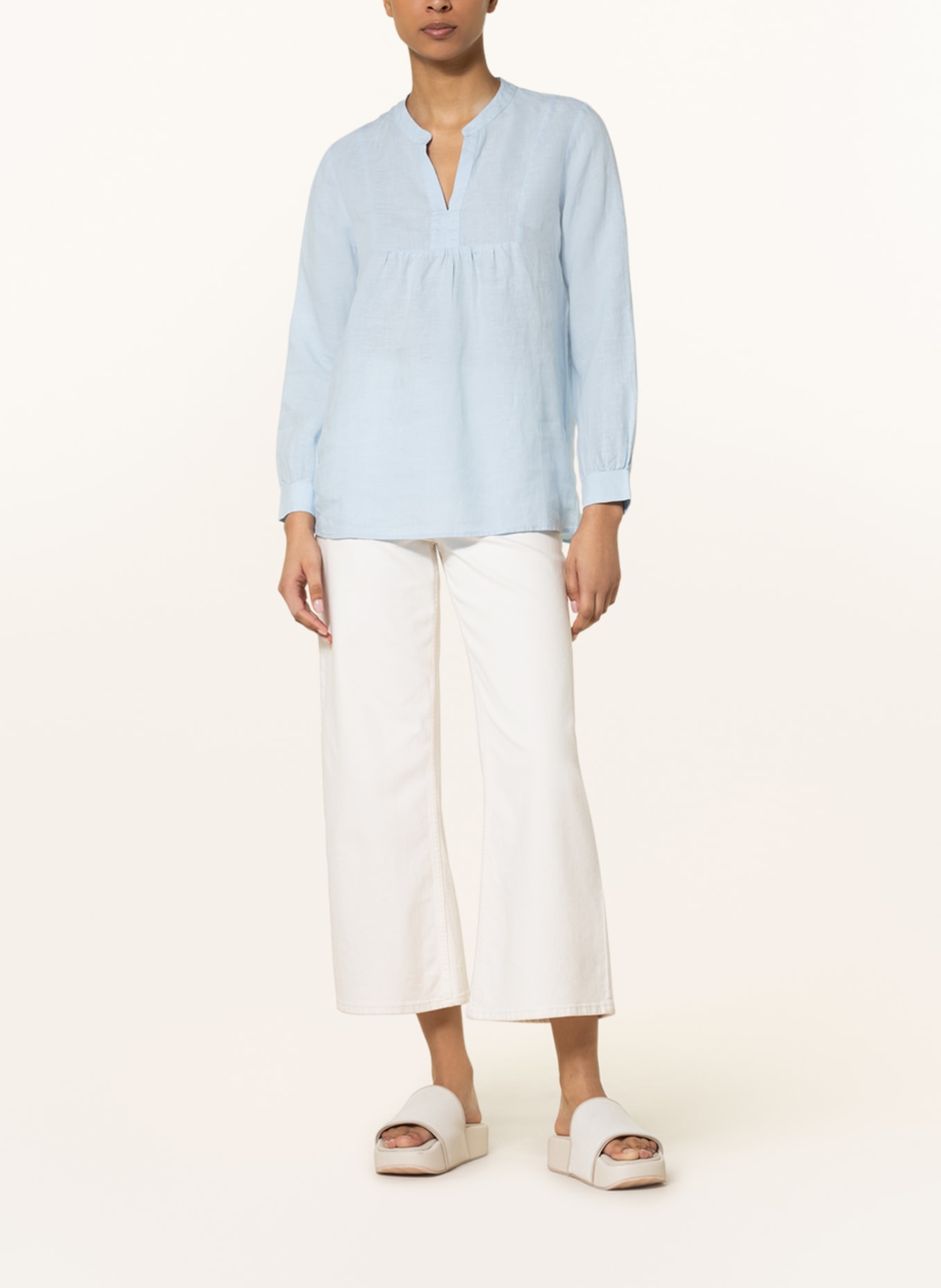 rich&royal Linen blouse, Color: LIGHT BLUE (Image 2)