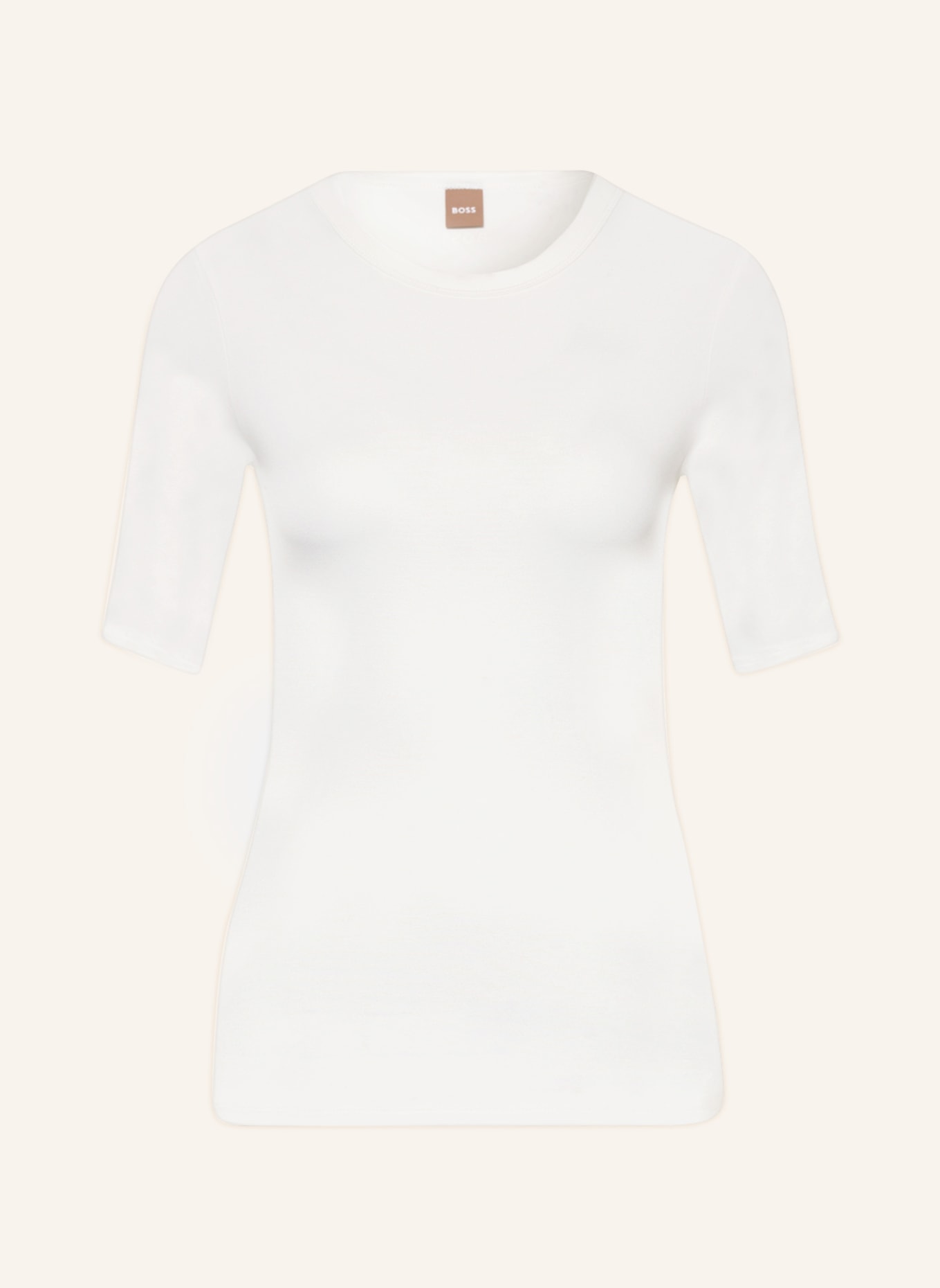 BOSS T-shirt EFITA, Color: ECRU/ WHITE (Image 1)
