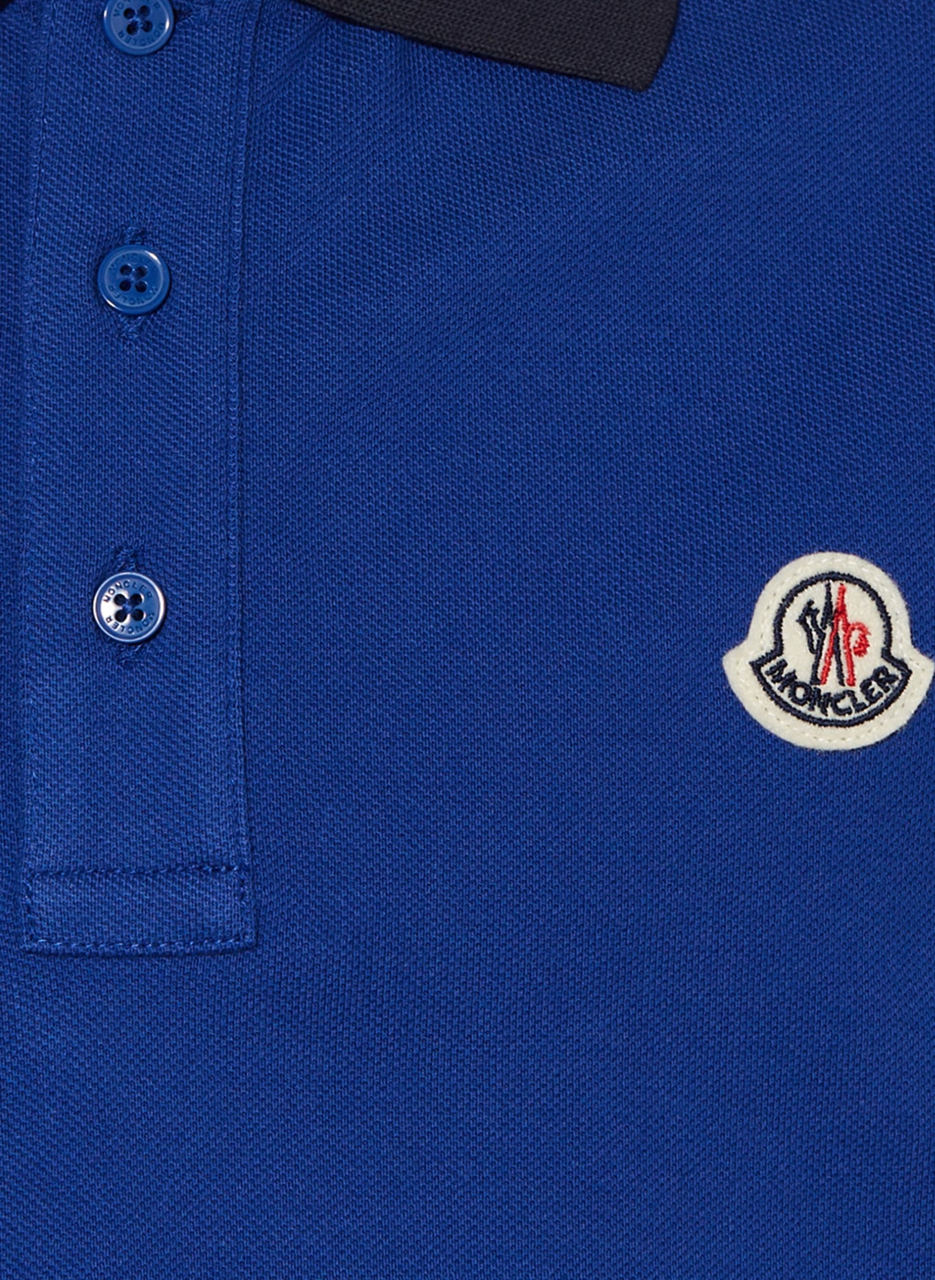 MONCLER enfant Piqué-Poloshirt, Farbe: DUNKELBLAU/ SCHWARZ (Bild 3)